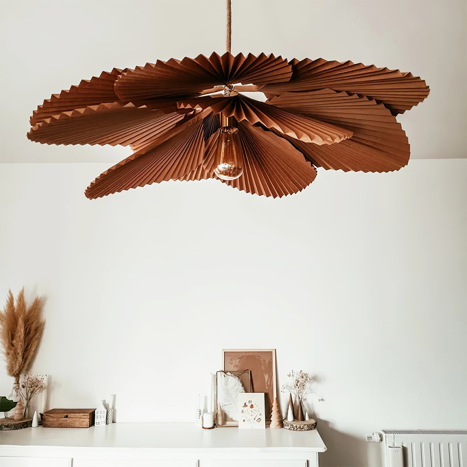 Lustra Suspension Lampe Feuille de Lotus en Papier Pliée Florale - Neutralighting