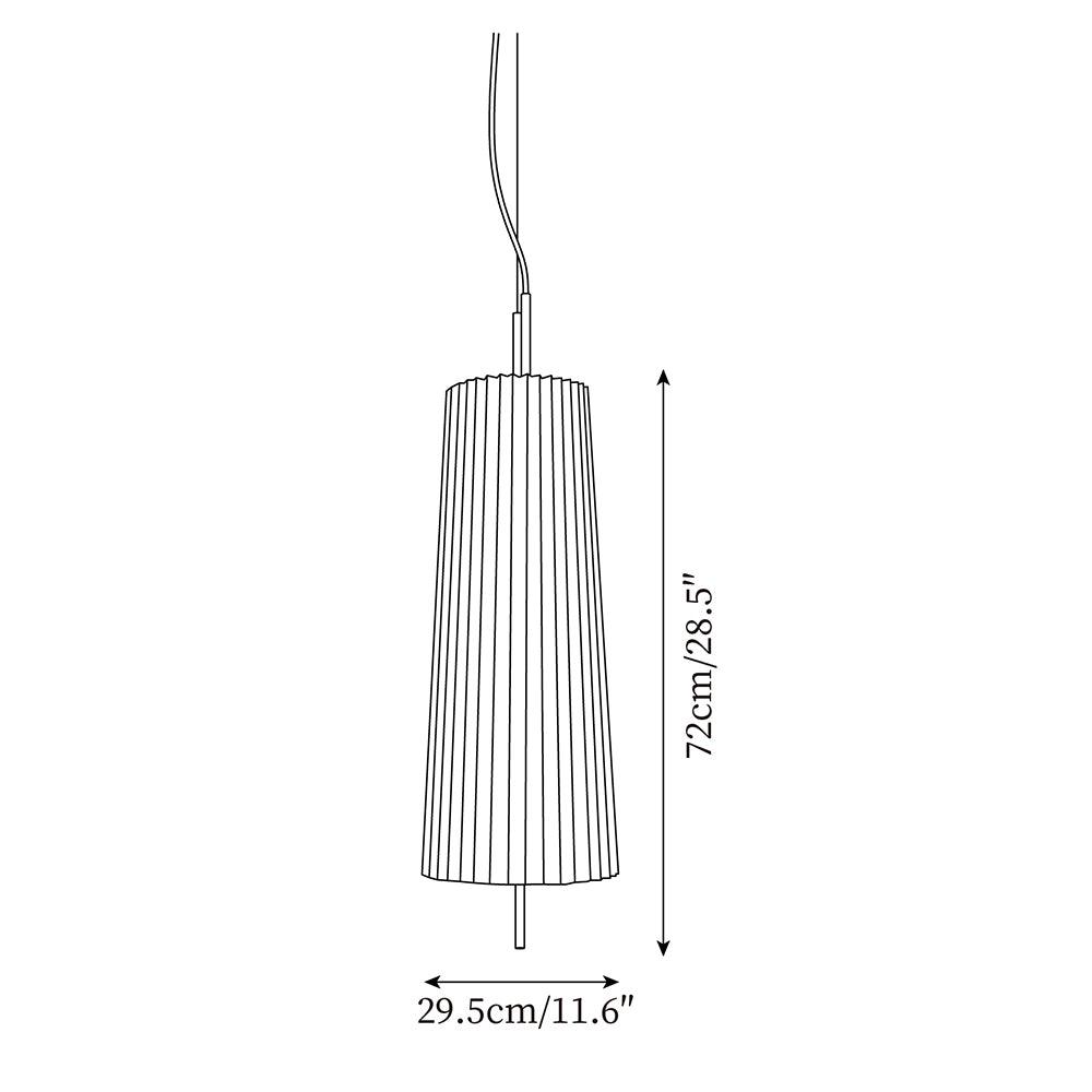 Folie Lampe Pendante Plissée Minimaliste Sérénité - Neutralighting