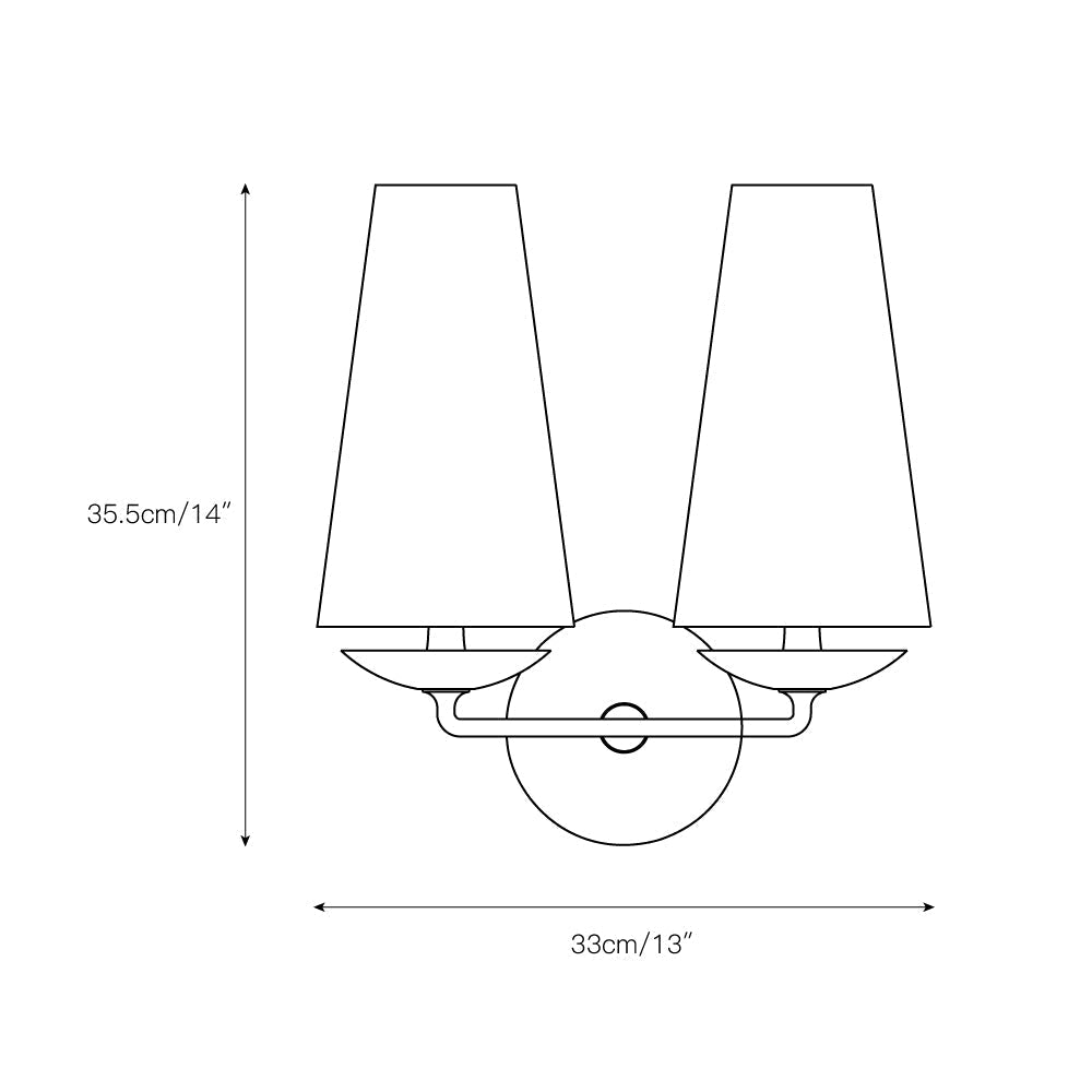Avraee Applique Murale Laiton Tissu Minimaliste Moderne - Neutralighting