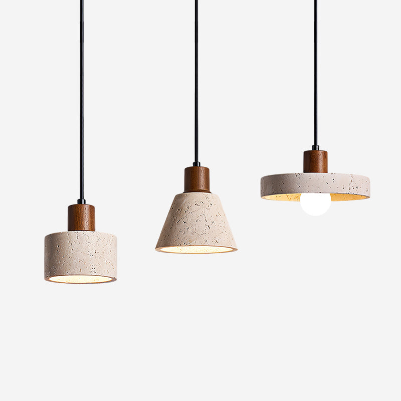 Ritta Lampe Pendante Travertin Moderne En Groupe - Neutralighting