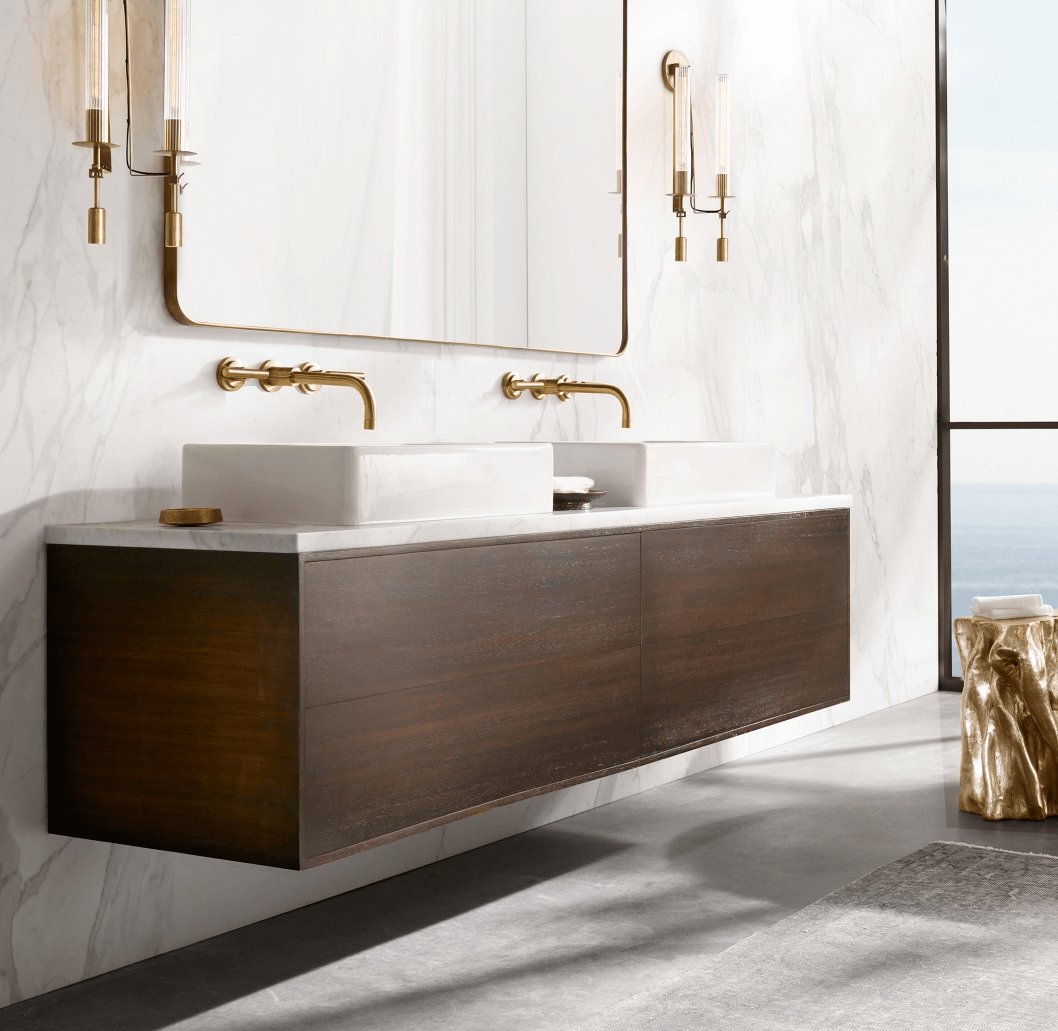 Ceshaisra French Classicism Plug-in Brass Glass Wall Lamp - Neutralighting