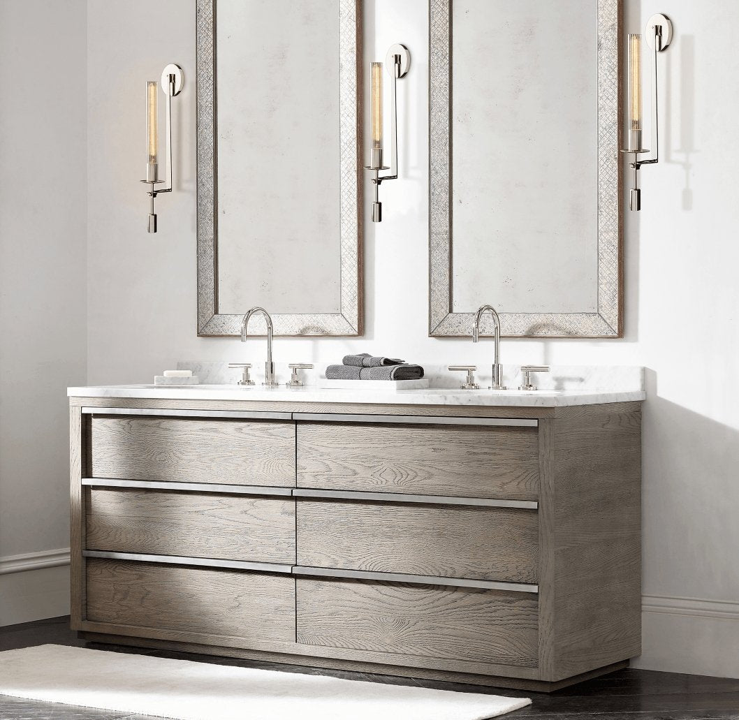 Ceshaisra French Classicism Plug-in Brass Glass Wall Lamp - Neutralighting