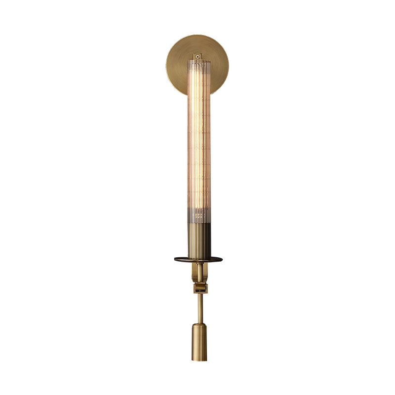 Ceshaisra French Classicism Plug-in Brass Glass Wall Lamp - Neutralighting