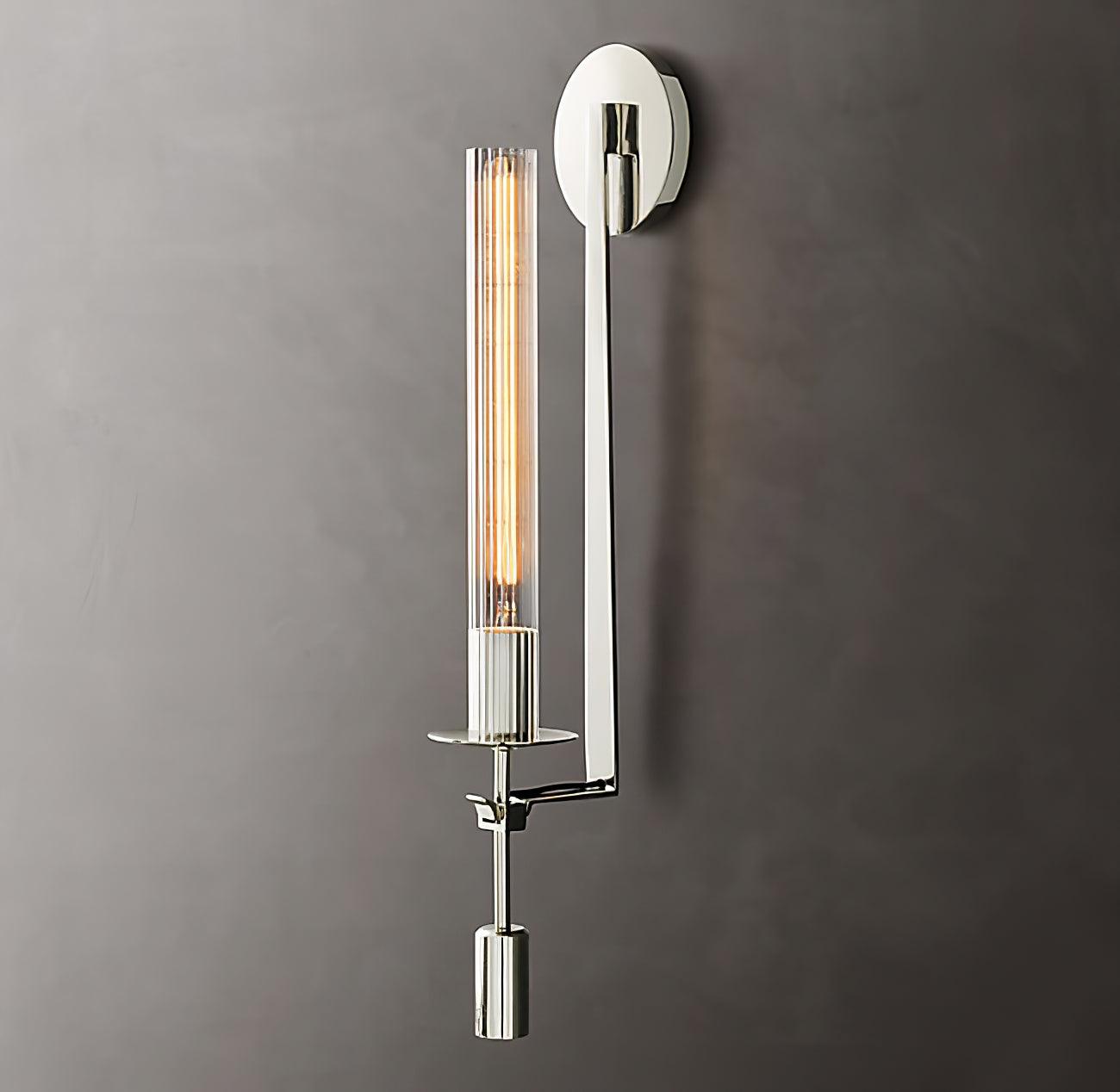 Ceshaisra French Classicism Plug-in Brass Glass Wall Lamp - Neutralighting