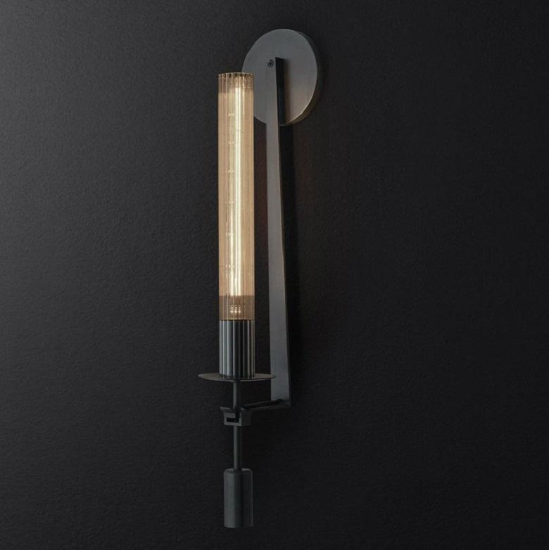 Ceshaisra French Classicism Plug-in Brass Glass Wall Lamp - Neutralighting