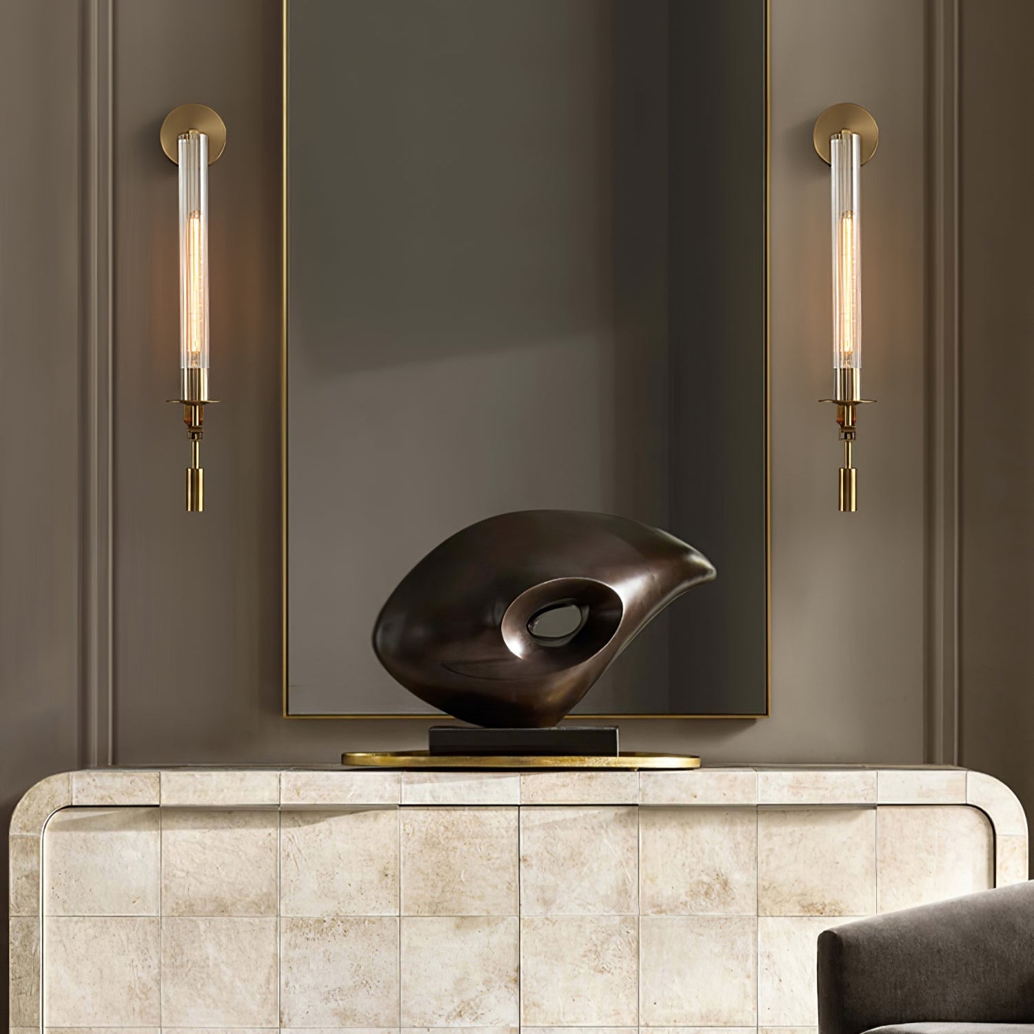 Lucian Applique Murale Intérieure en Verre Style Ferme - Neutralighting