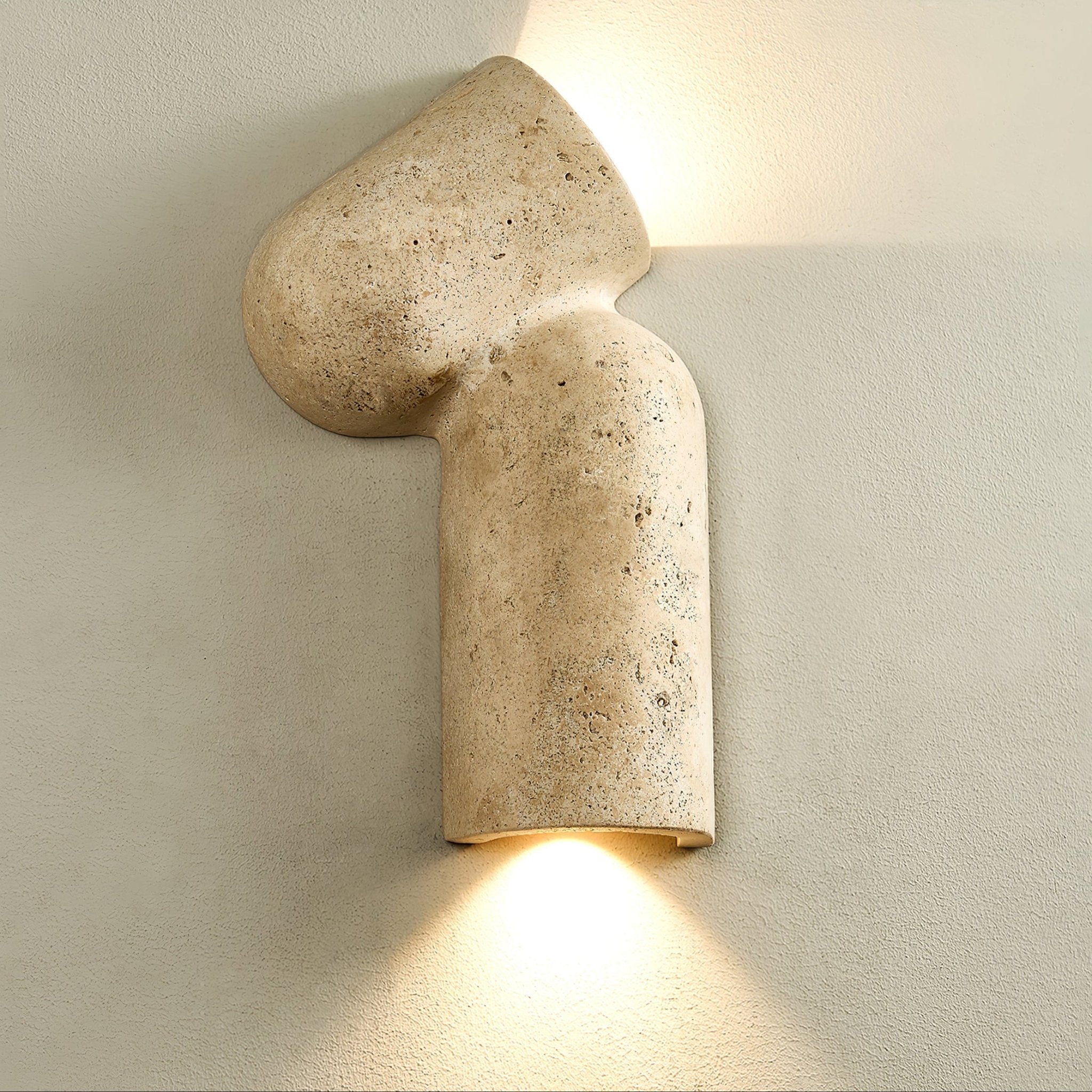 Valoreth Applique Murale Minimaliste en Travertin - Neutralighting