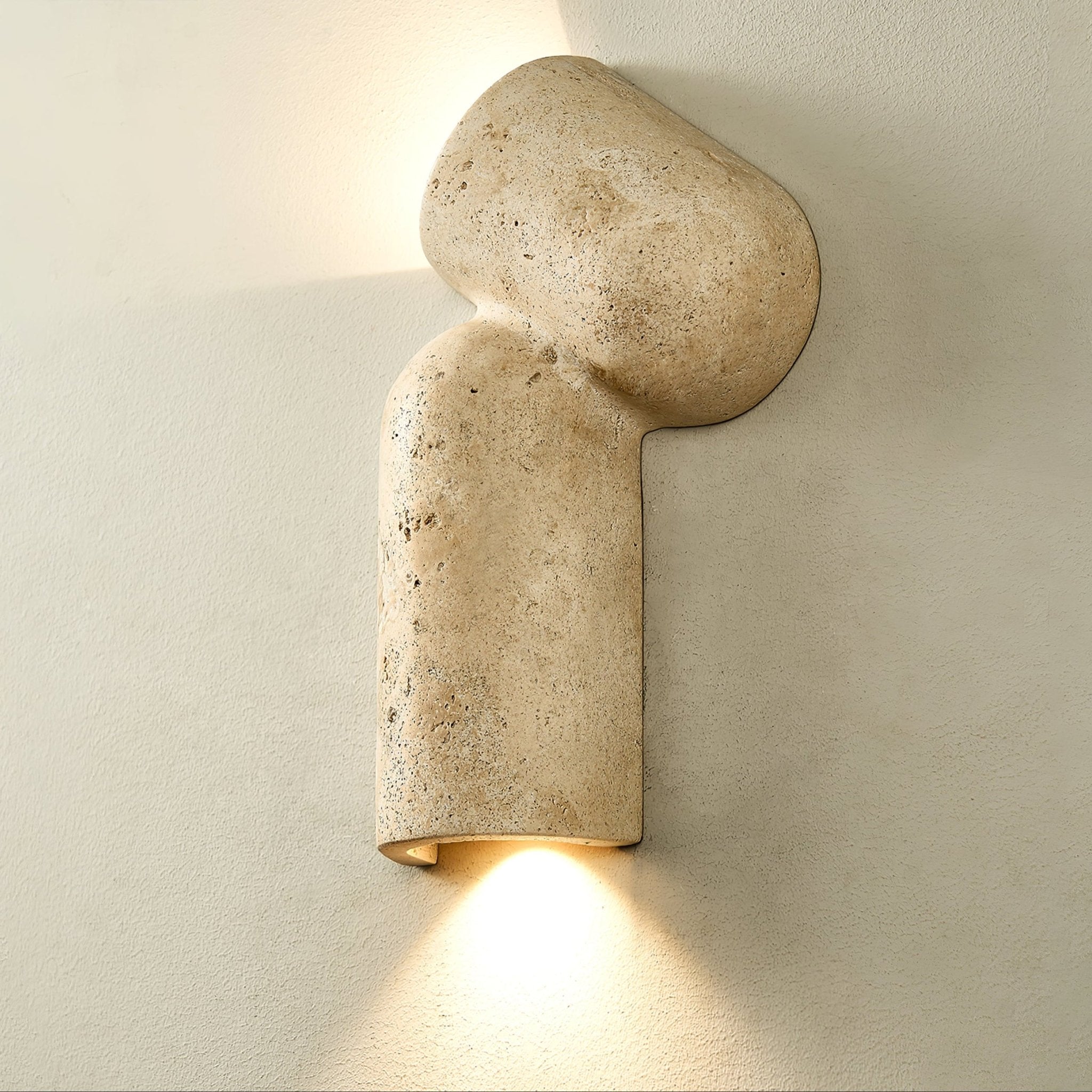Valoreth Applique Murale Minimaliste en Travertin - Neutralighting