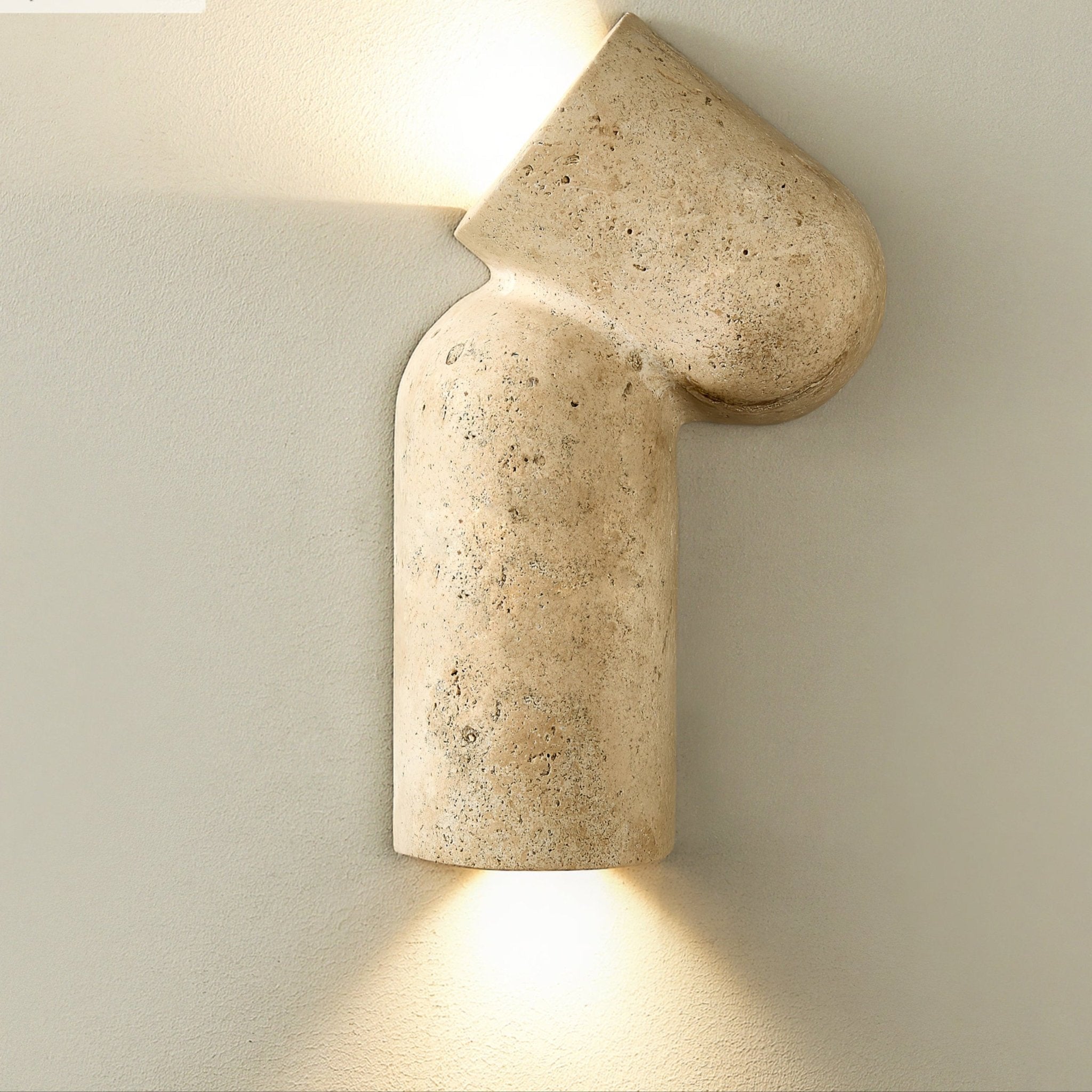 Valoreth Applique Murale Minimaliste en Travertin - Neutralighting
