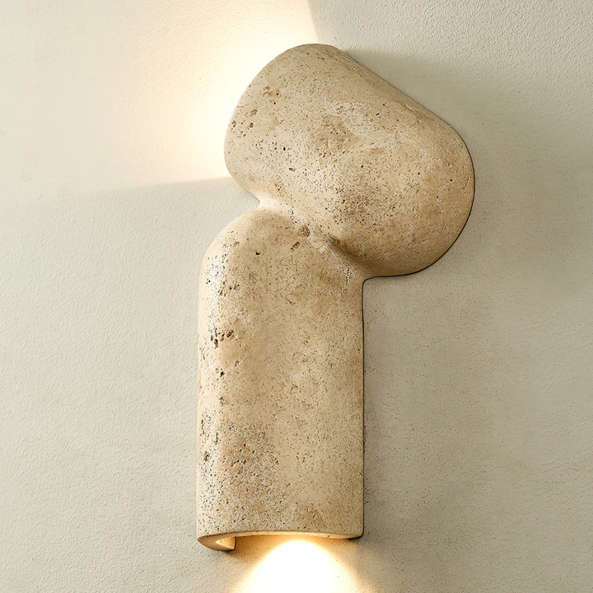 Valoreth Applique Murale Minimaliste en Travertin - Neutralighting