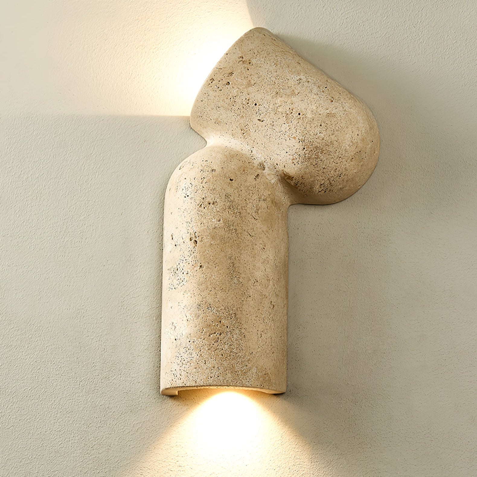 Valoreth Applique Murale Minimaliste en Travertin - Neutralighting