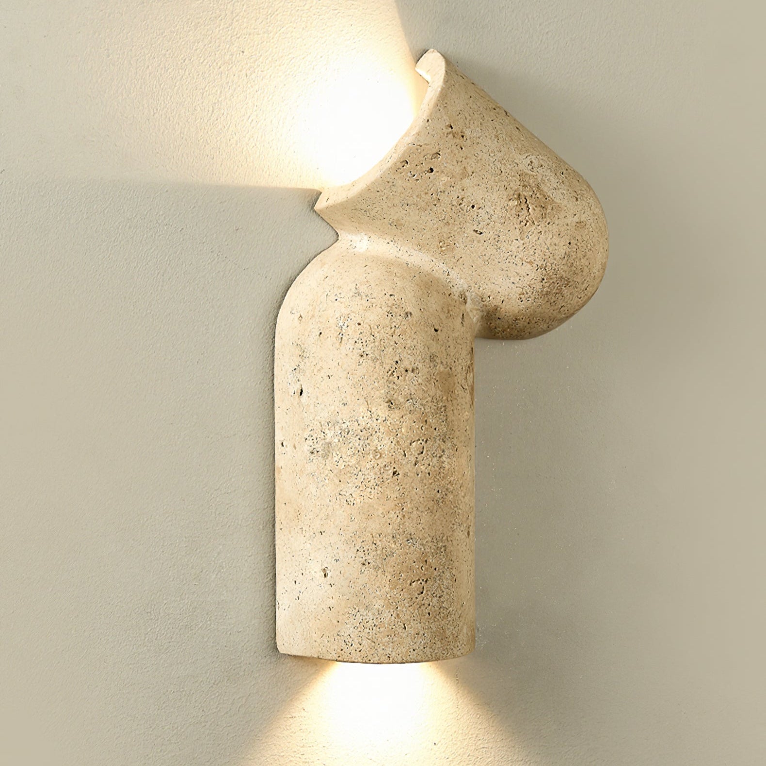 Valoreth Applique Murale Minimaliste en Travertin - Neutralighting