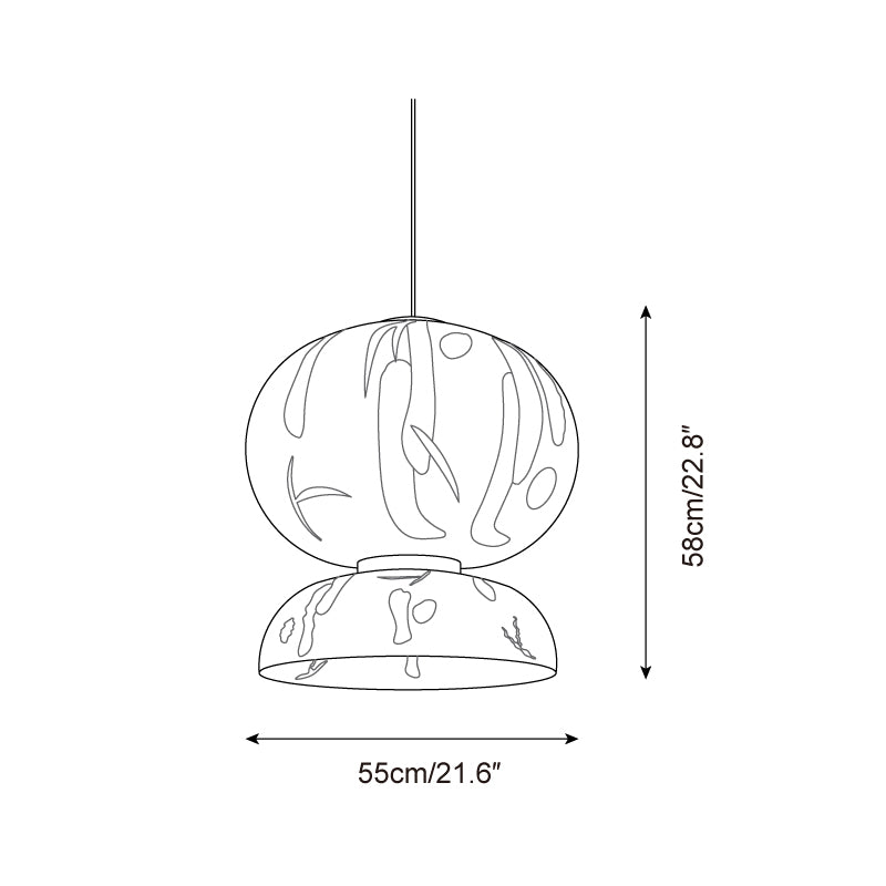 Formakami Suspension Abat-jour en Papier Abstrait - Neutralighting