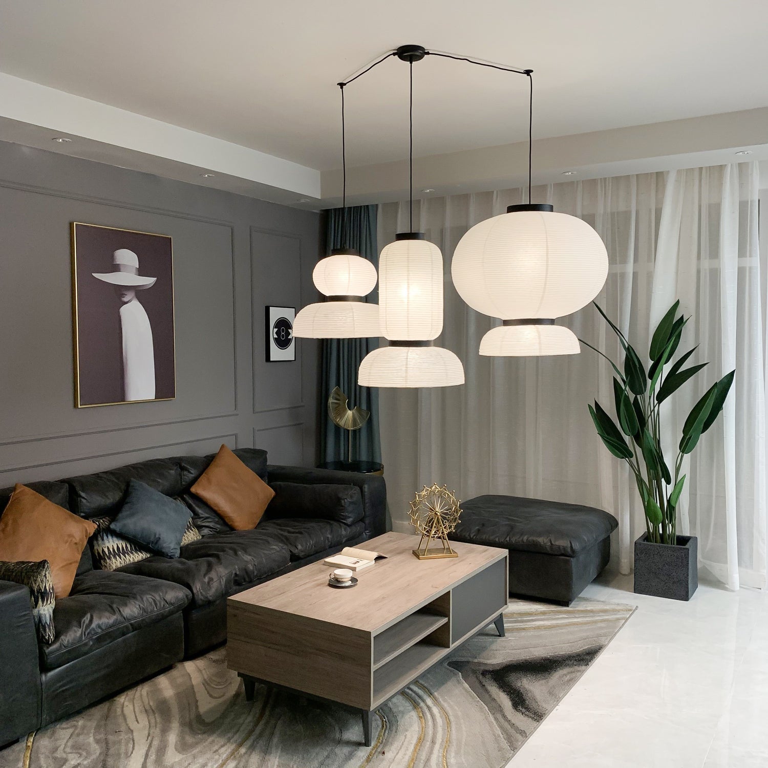 Tessire Lampe Suspendue Scandinave en Papier - Neutralighting