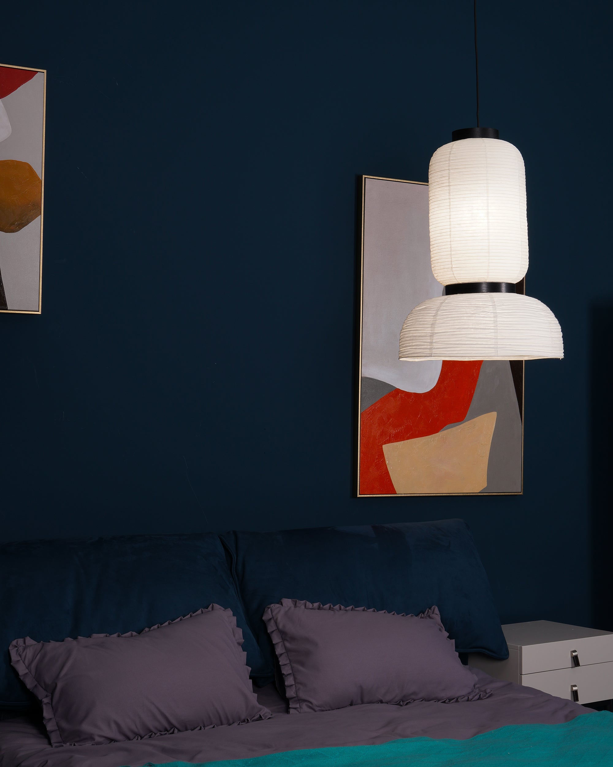 Tessire Lampe Suspendue Scandinave en Papier - Neutralighting