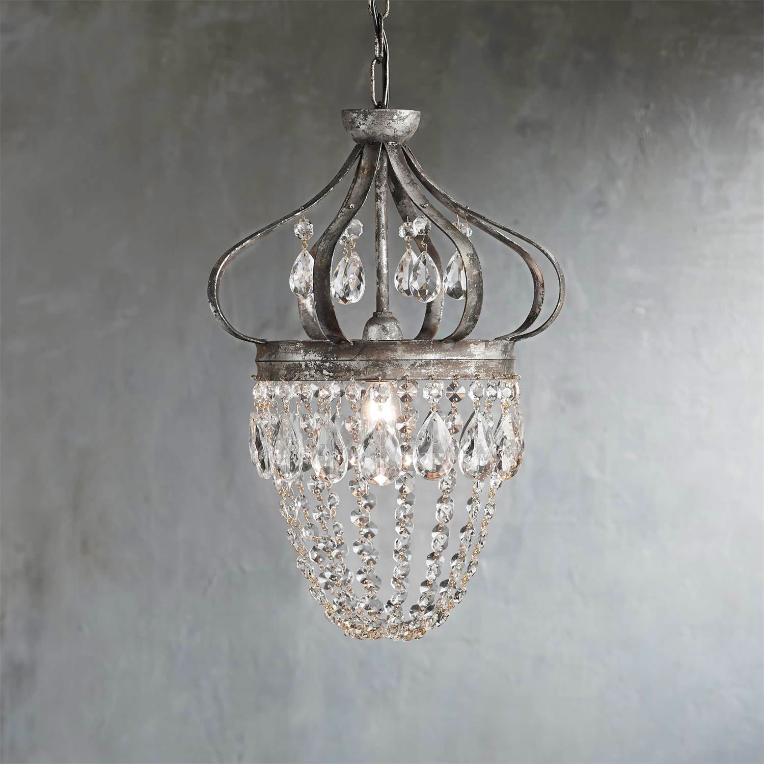 Abella Lustre Cristal Goutte de Larme - Neutralighting