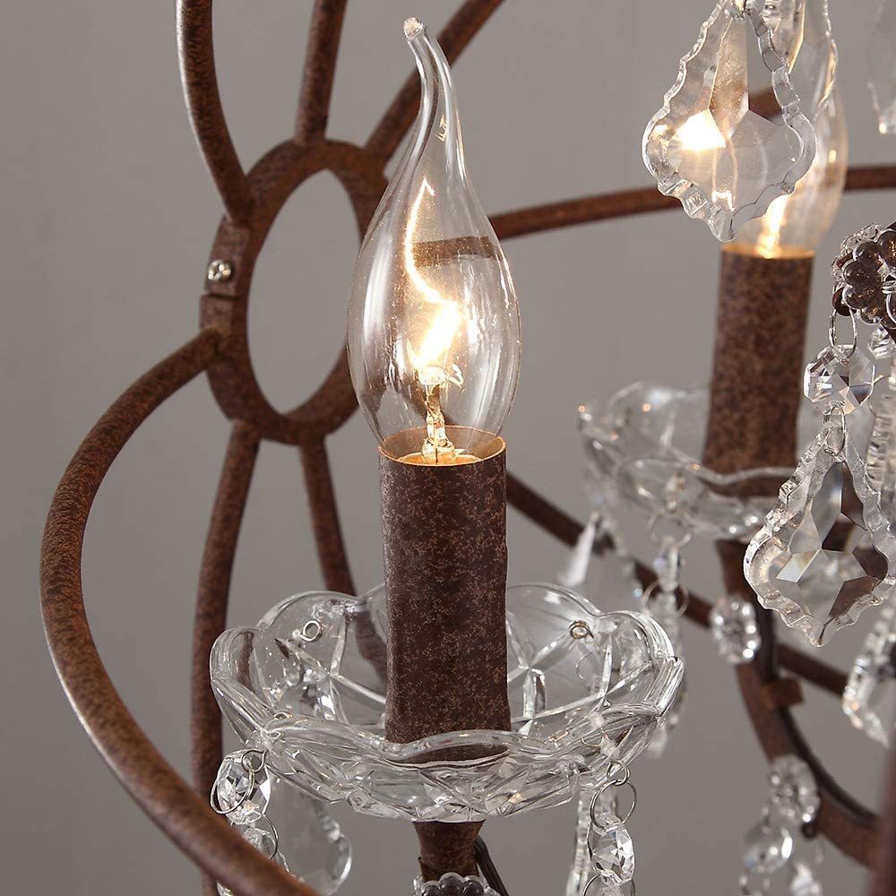 Sylirara Suspension Métal Cristal Orbe Unique Traditionnelle - Neutralighting