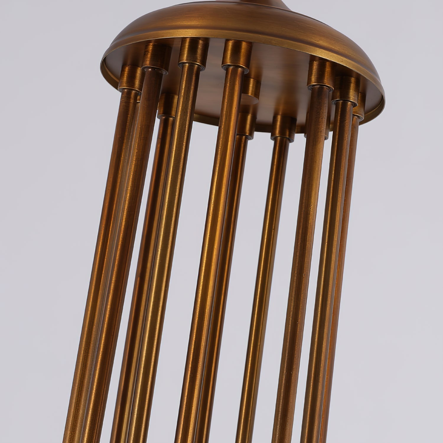 Ilsilis Lustre Métal Laiton Ambre Vintage Industriel - Neutralighting