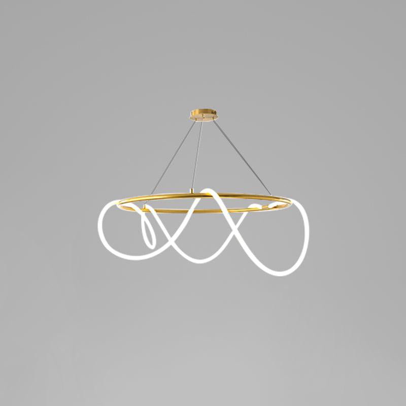 Lustra Chandelier Flexible Silicone Courbe Moderne Élégant - Neutralighting
