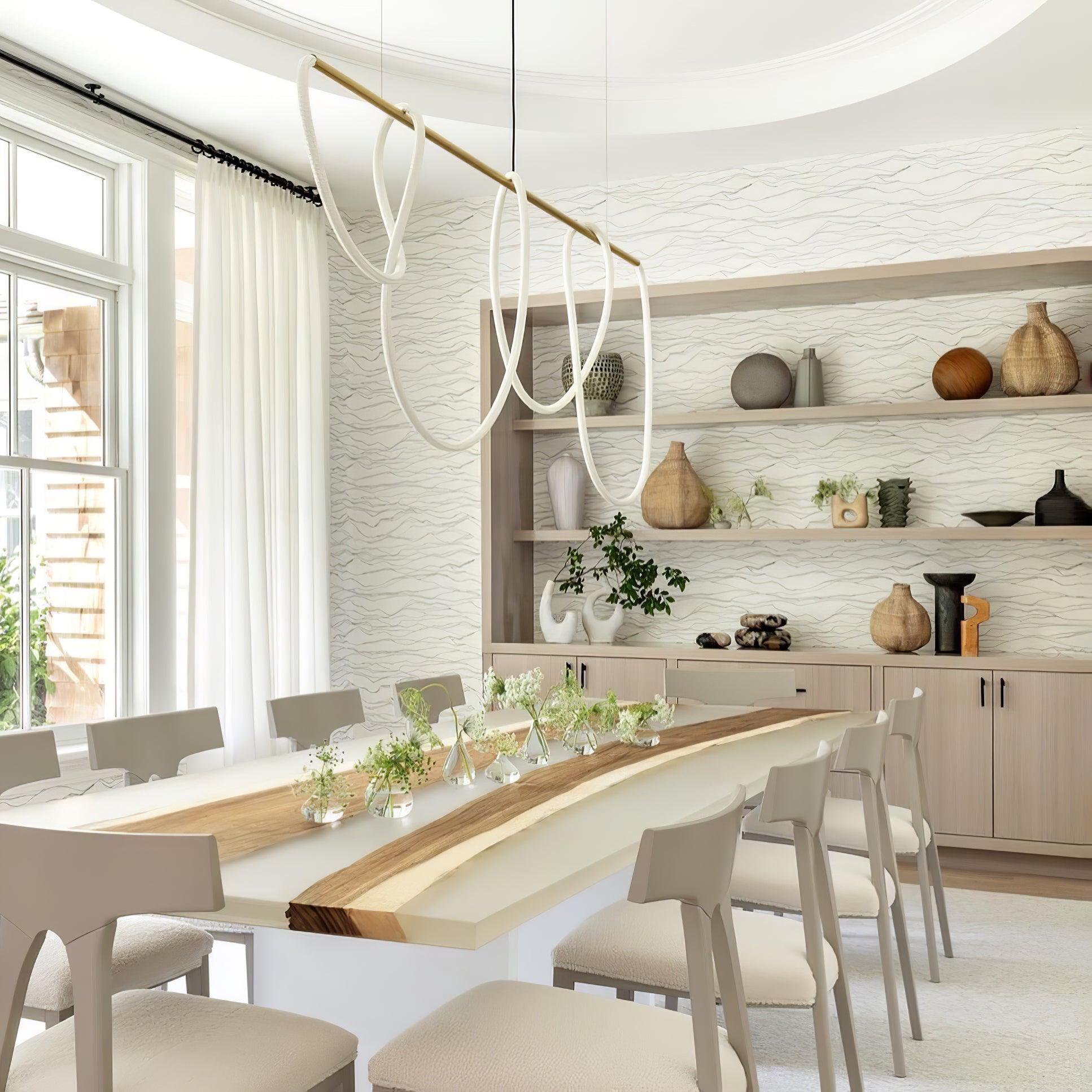 Lustra Chandelier Flexible Silicone Courbe Moderne Élégant - Neutralighting