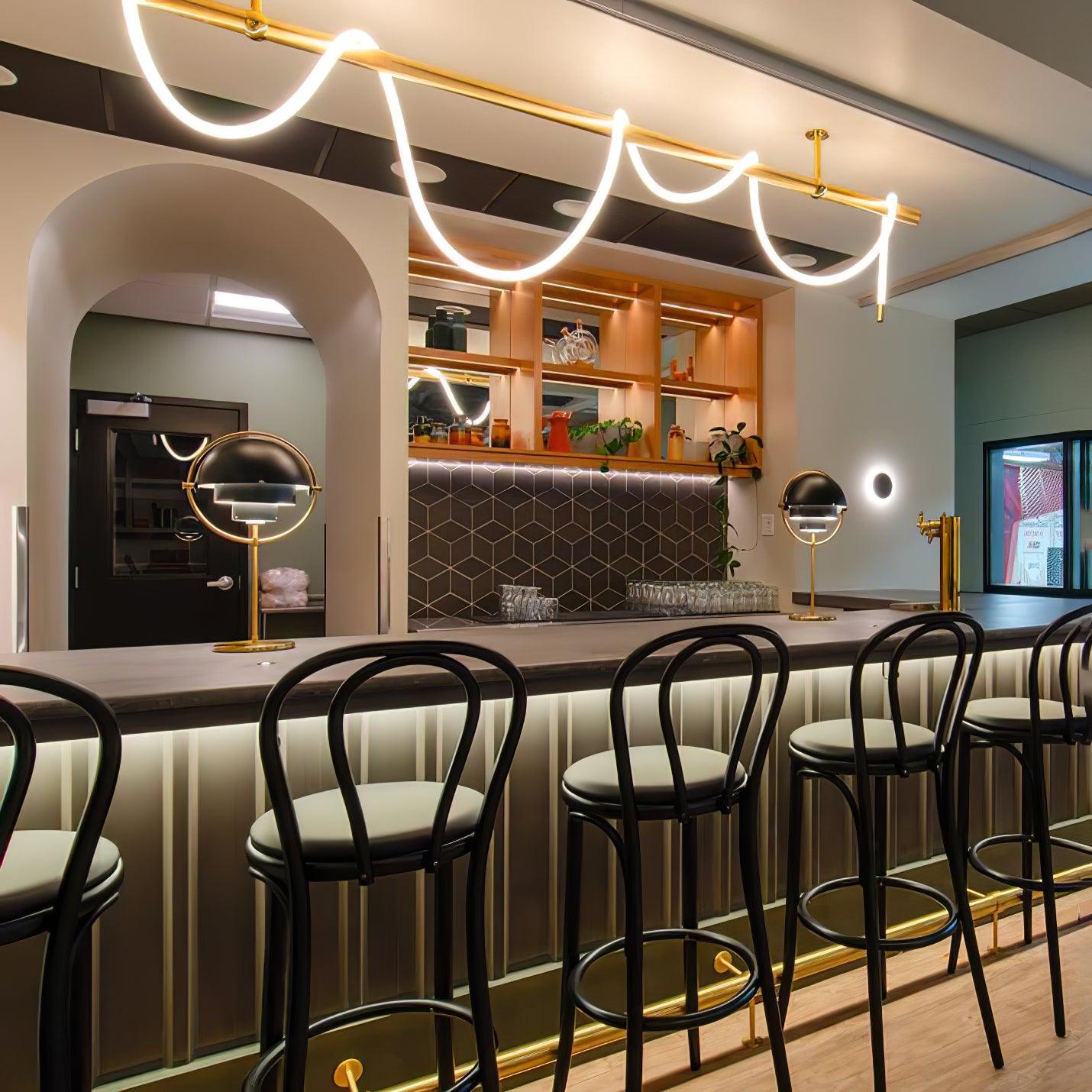 Lustra Chandelier Flexible Silicone Courbe Moderne Élégant - Neutralighting