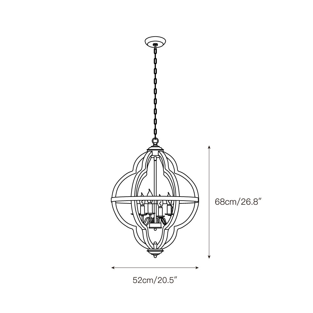 Cilorora Suspension Vintage Industrielle Bois Métal - Neutralighting