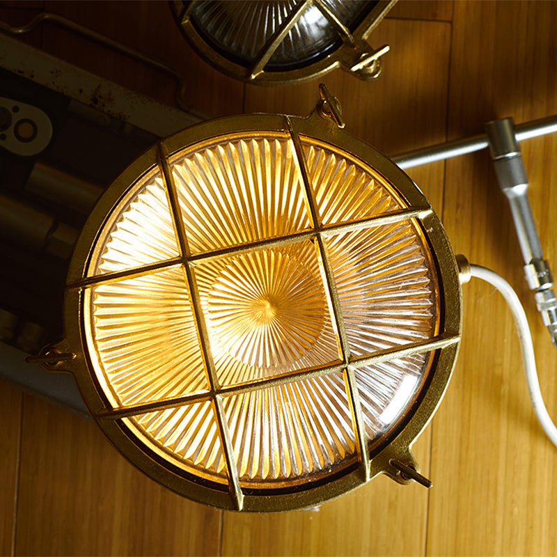Erthearis Applique Murale Vintage Laiton Métal Bunker - Neutralighting