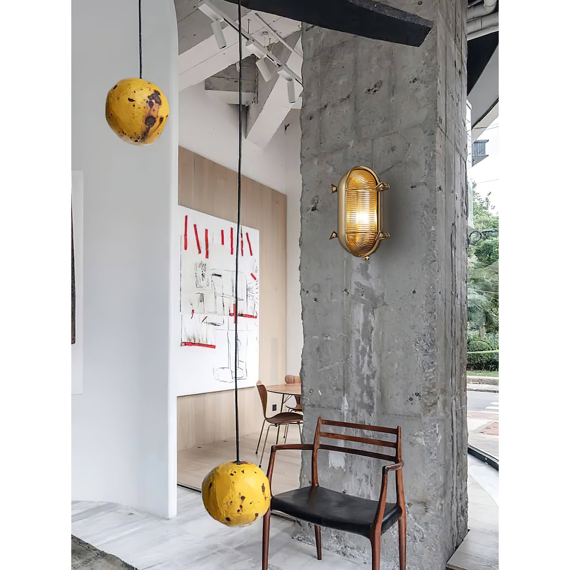 Erthearis Applique Murale Vintage Laiton Métal Bunker - Neutralighting