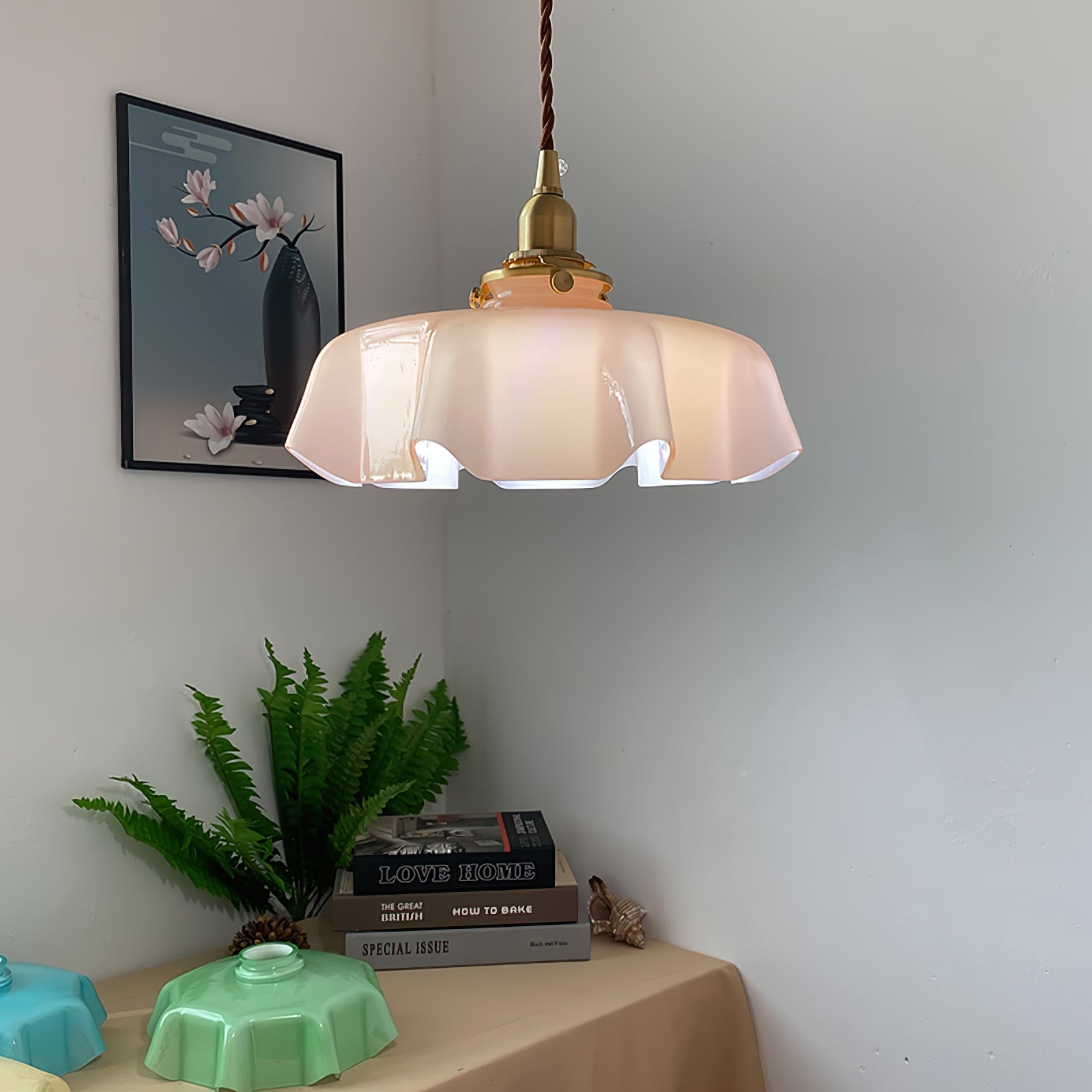 Civen Suspension Fleur Verre - Neutralighting