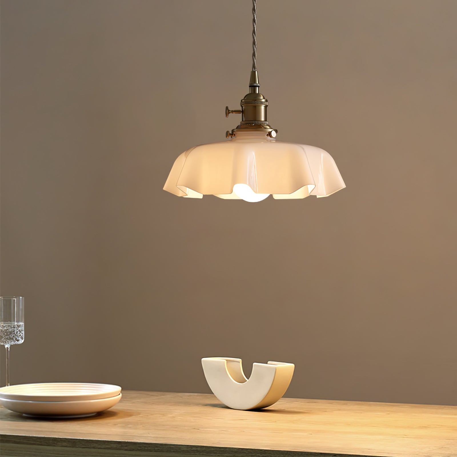 Civen Suspension Fleur Verre - Neutralighting