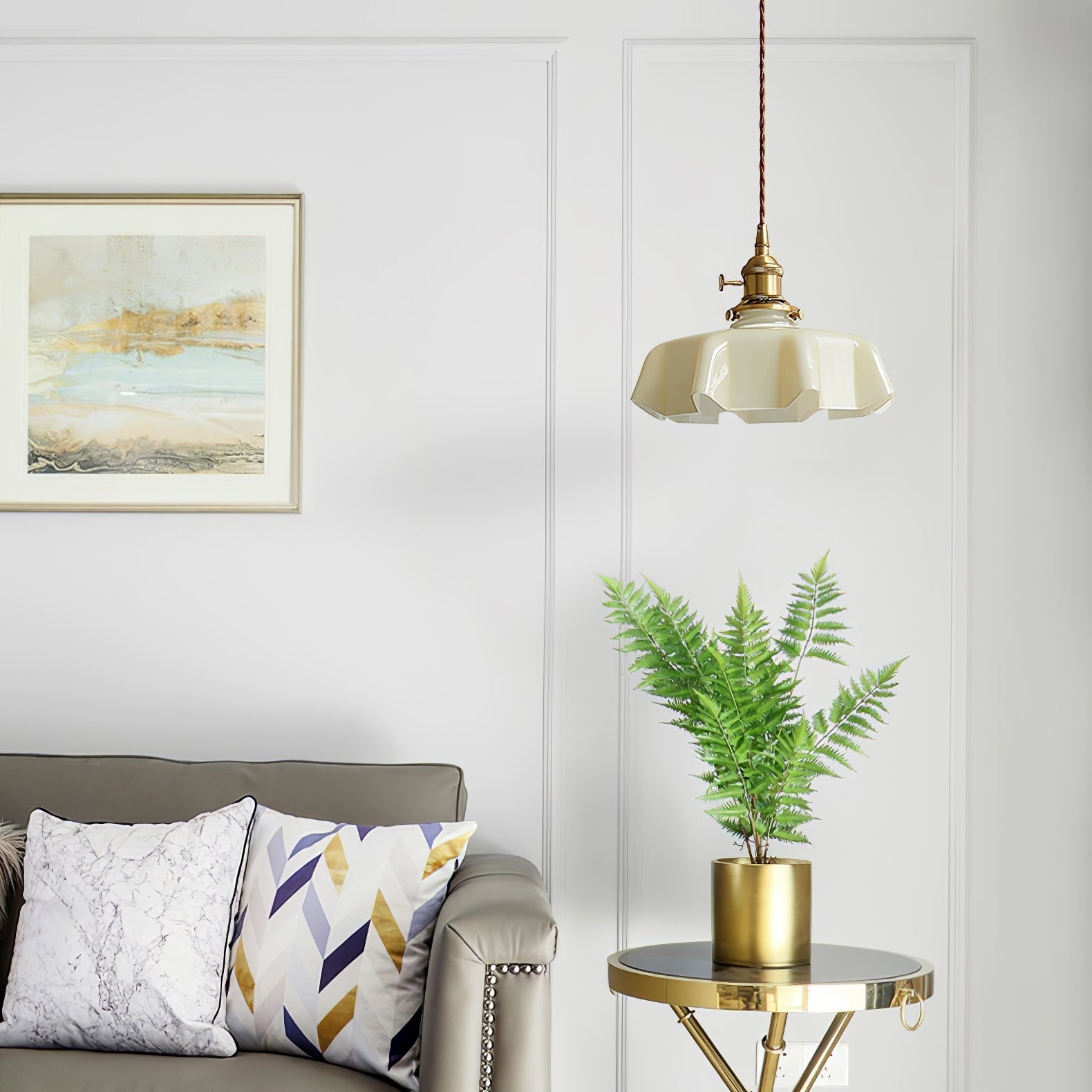Civen Suspension Fleur Verre - Neutralighting