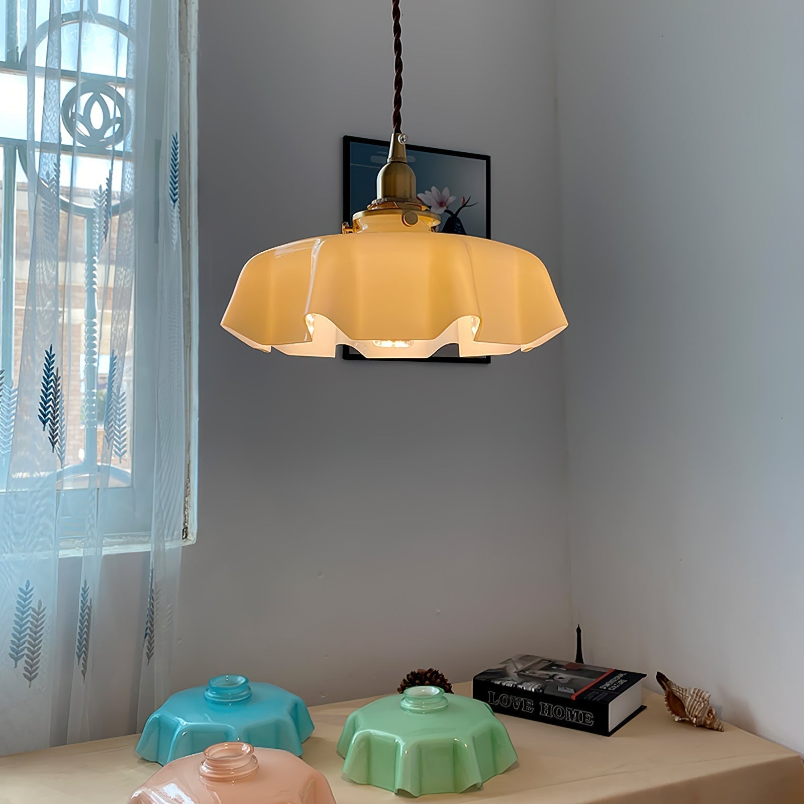 Civen Suspension Fleur Verre - Neutralighting