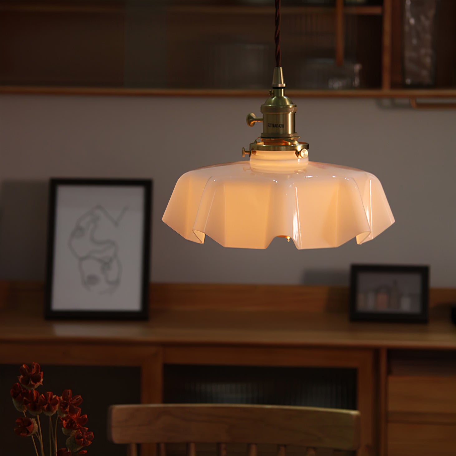 Civen Suspension Fleur Verre - Neutralighting