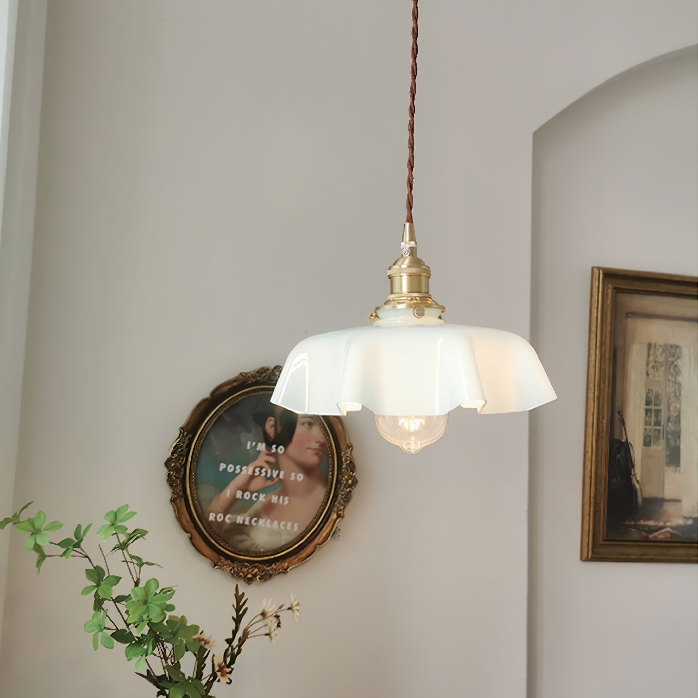 Civen Suspension Fleur Verre - Neutralighting