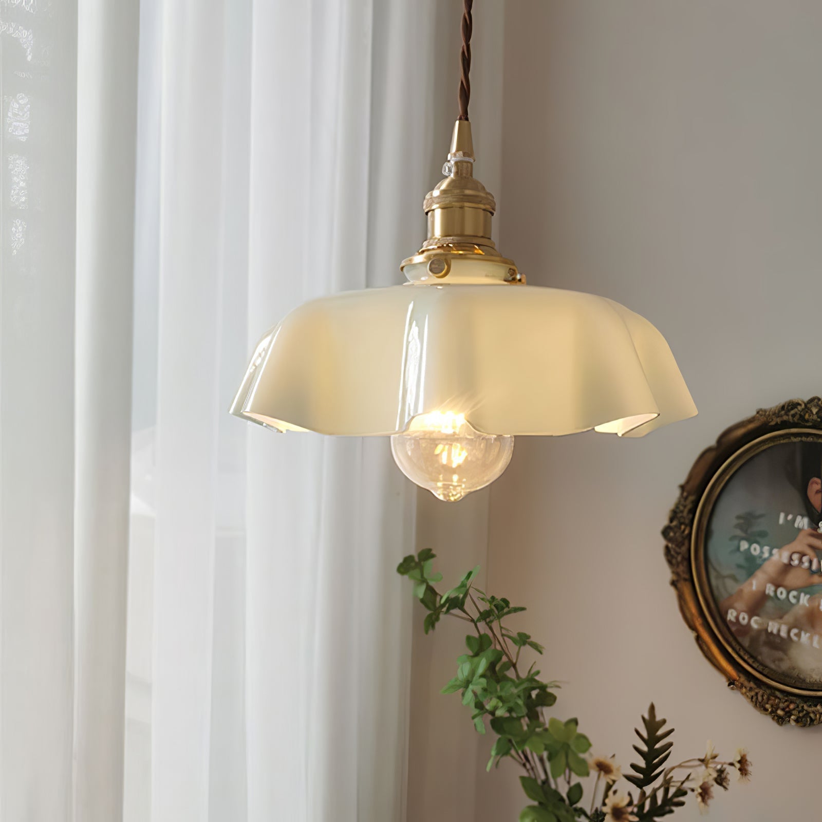 Civen Suspension Fleur Verre - Neutralighting