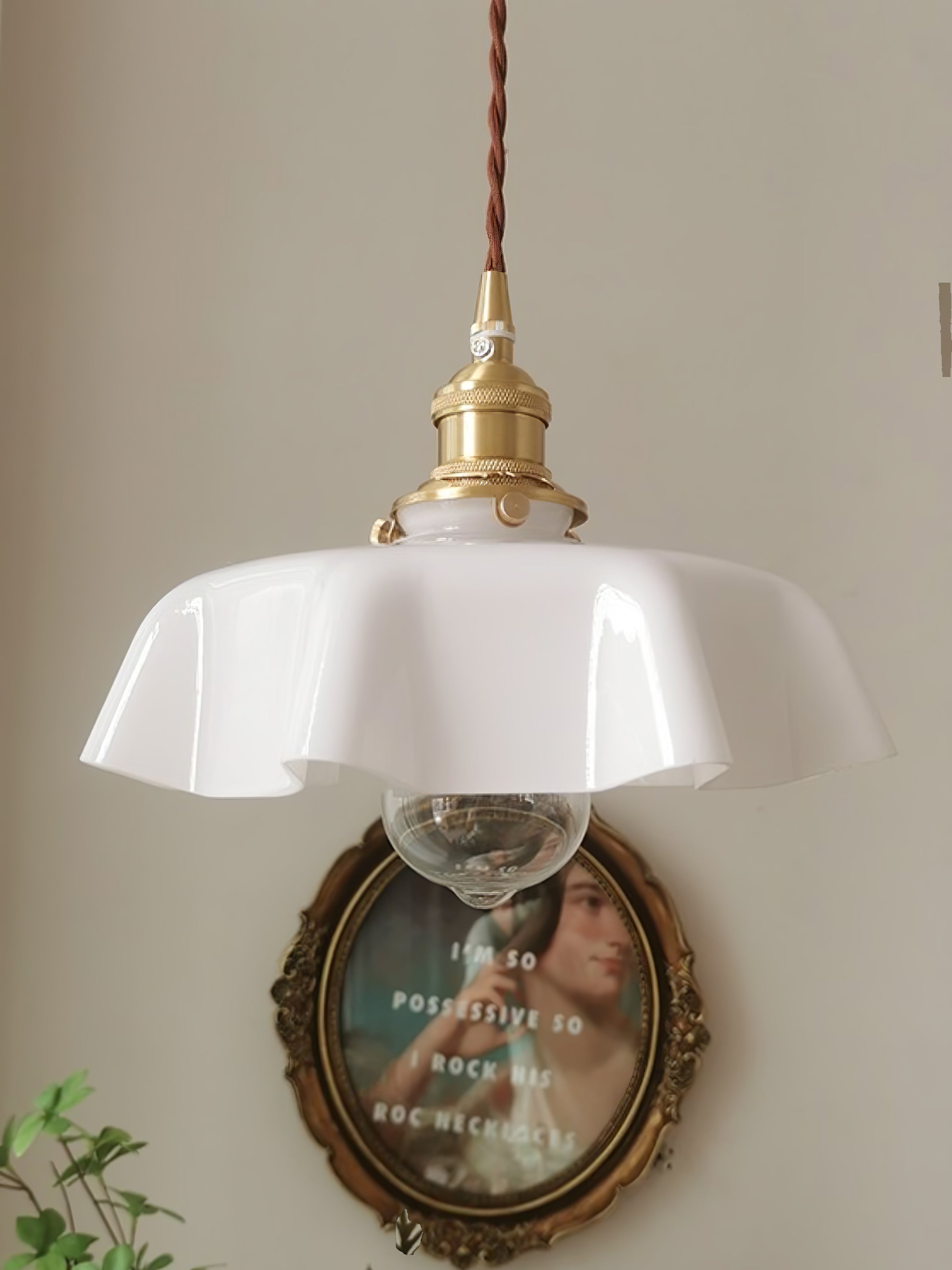 French Flower Pendant Swag Light - Blowlighting