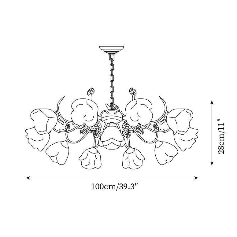 Siena Lustre Floral Pétale Romance - Neutralighting