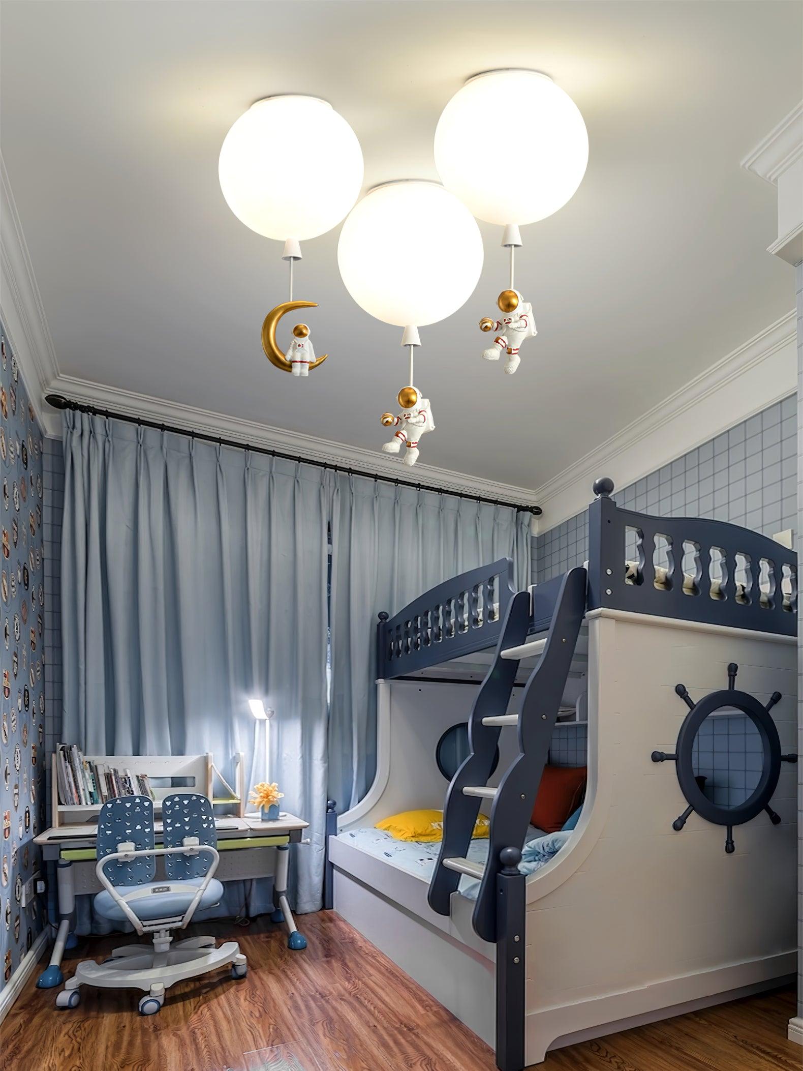 Solara Lampe Plafonnier Acrylique Ballon Astronaute - Neutralighting