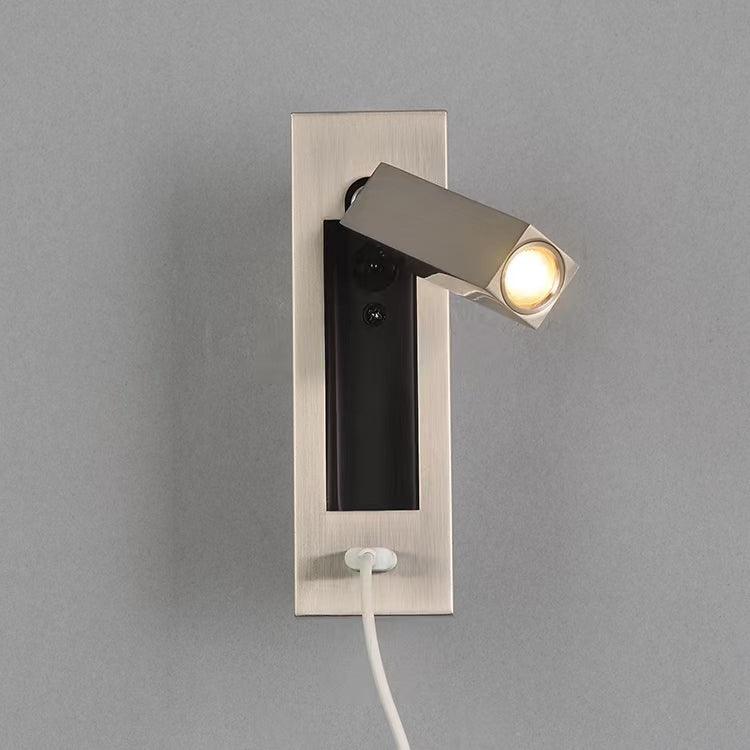 Aare Moderne Minimaliste Chevet USB Noir Luminaire Mural - Neutralighting