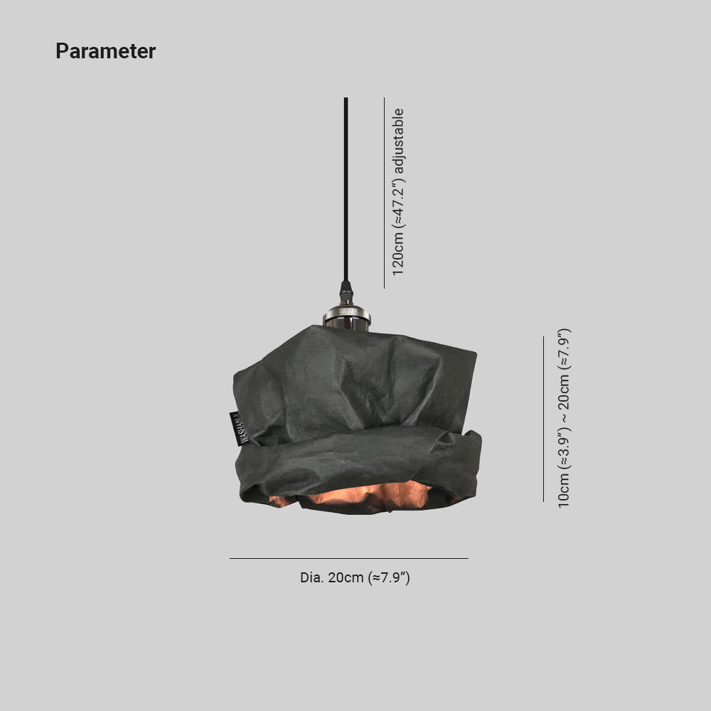 Valentina Millésime Gothique Métal Papier Suspension Salon - Neutralighting