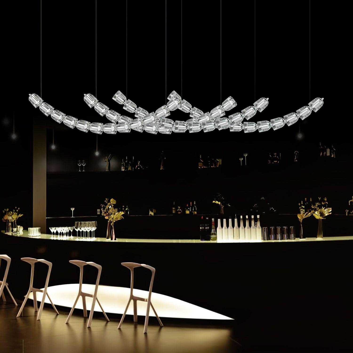 Cascade Chandelier Moderne en Acrylique - Neutralighting