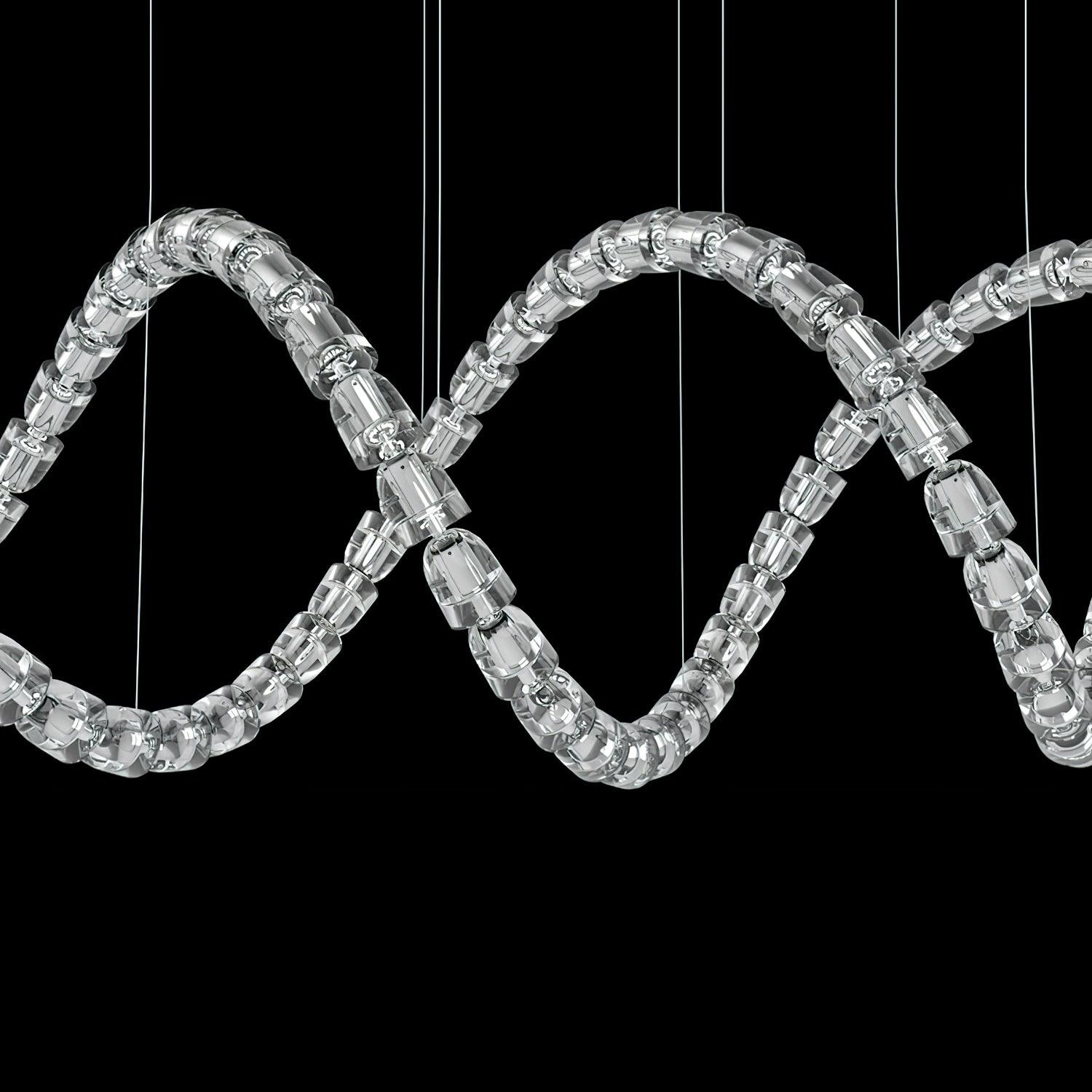 Luminara Chandelier Cascade en Cristal - Neutralighting