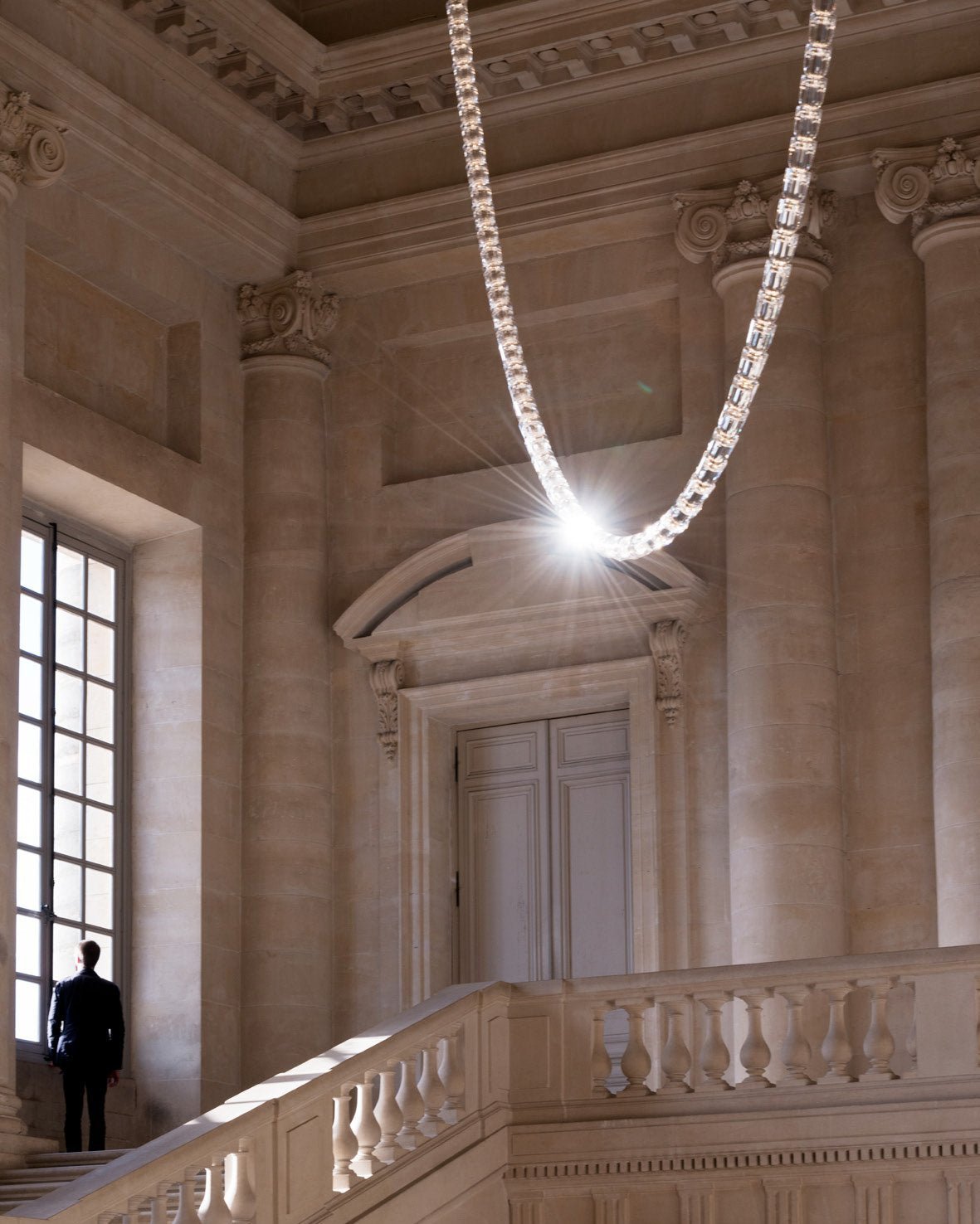 Lustra Chandelier Chrome Cristal Entrelacé Lignes - Neutralighting