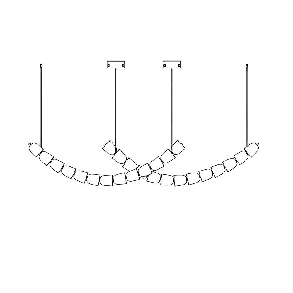 Cascade Chandelier Moderne en Acrylique - Neutralighting