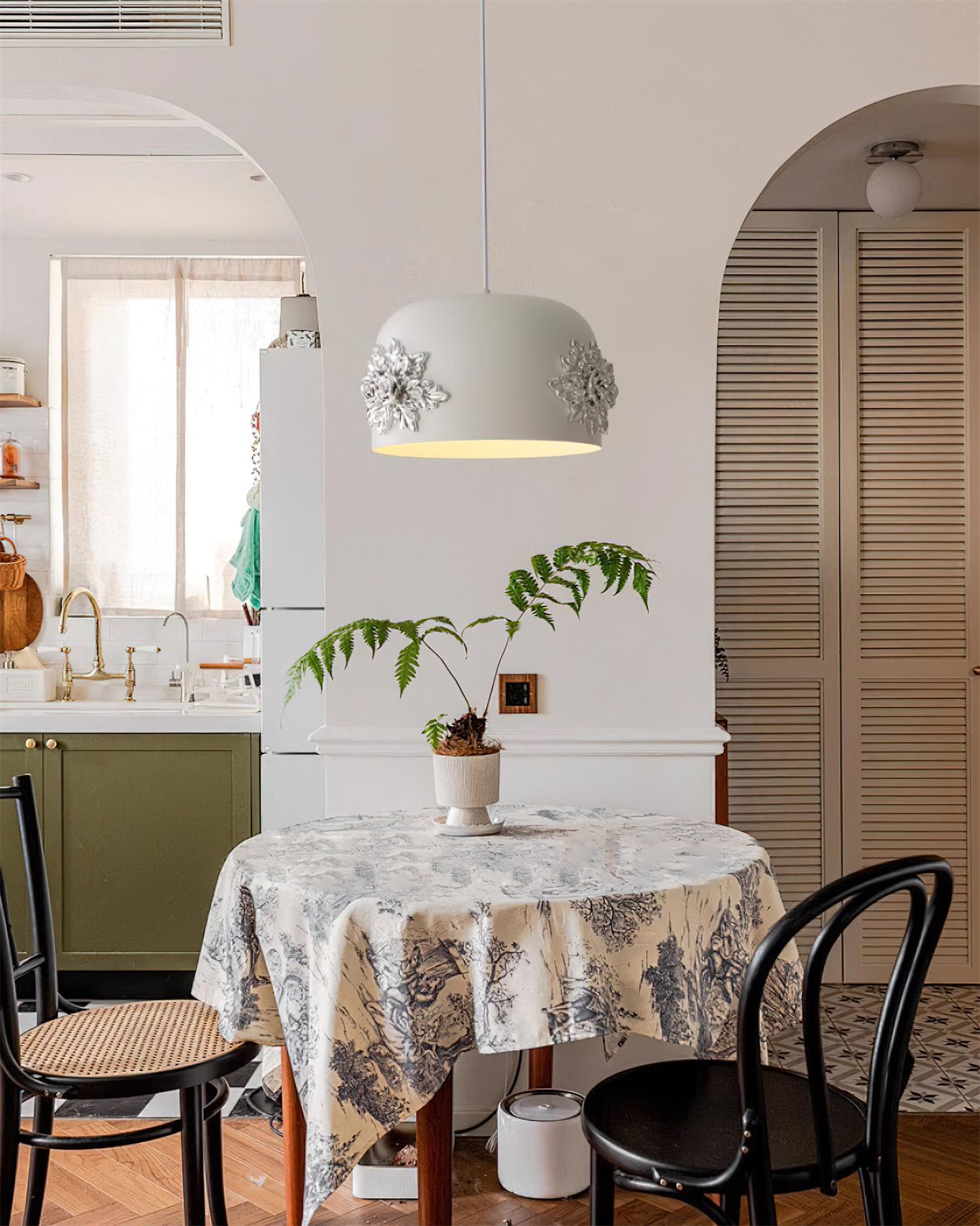 Gaina Suspension Florale Tambour - Neutralighting
