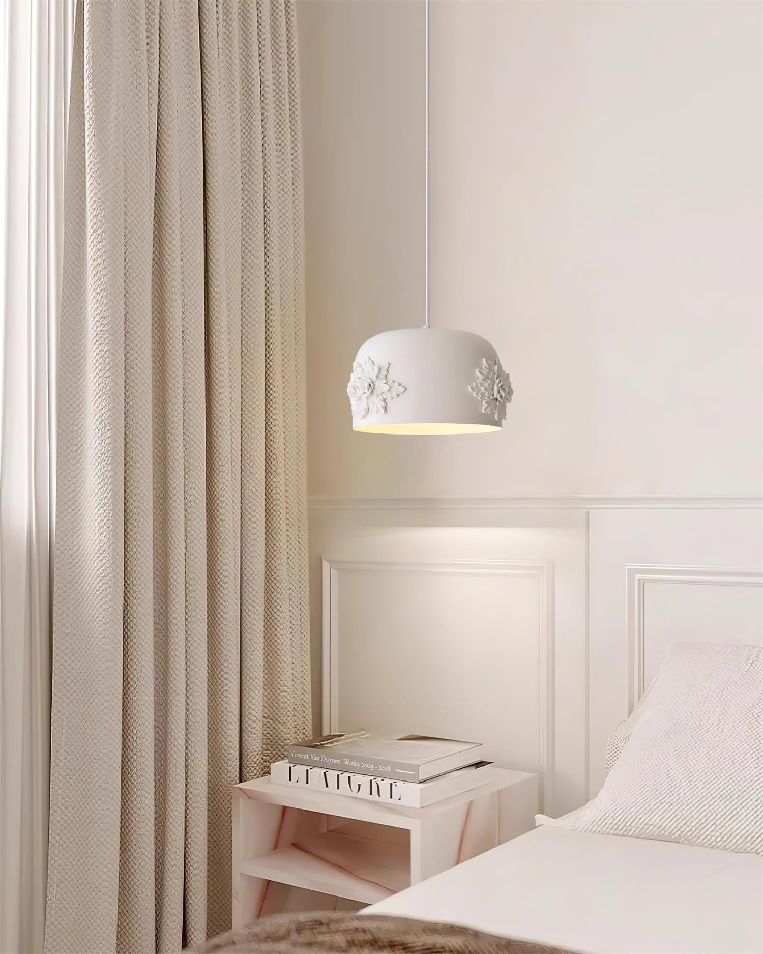 Gaina Suspension Florale Tambour - Neutralighting