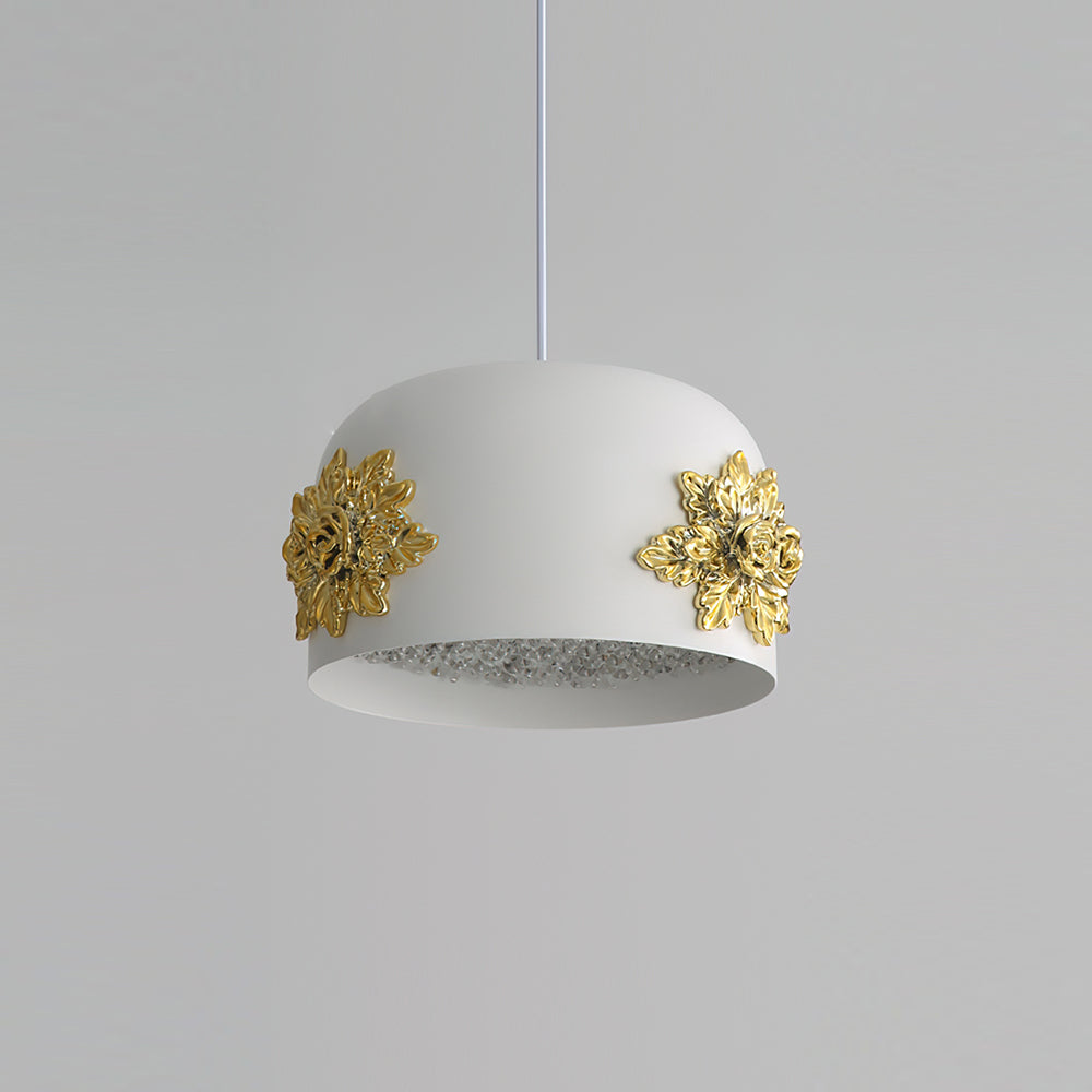 Gaina Suspension Florale Tambour - Neutralighting
