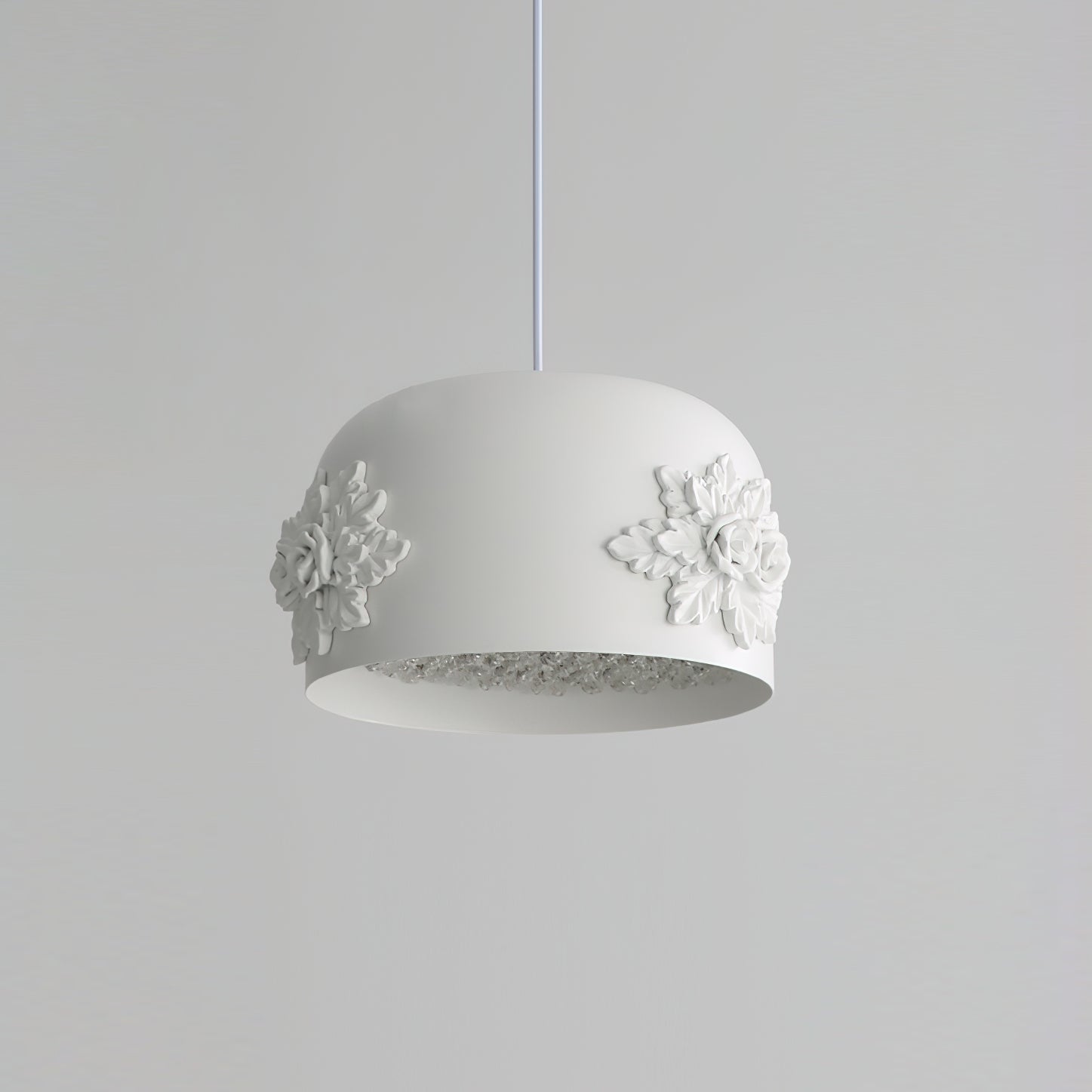 Gaina Suspension Florale Tambour - Neutralighting
