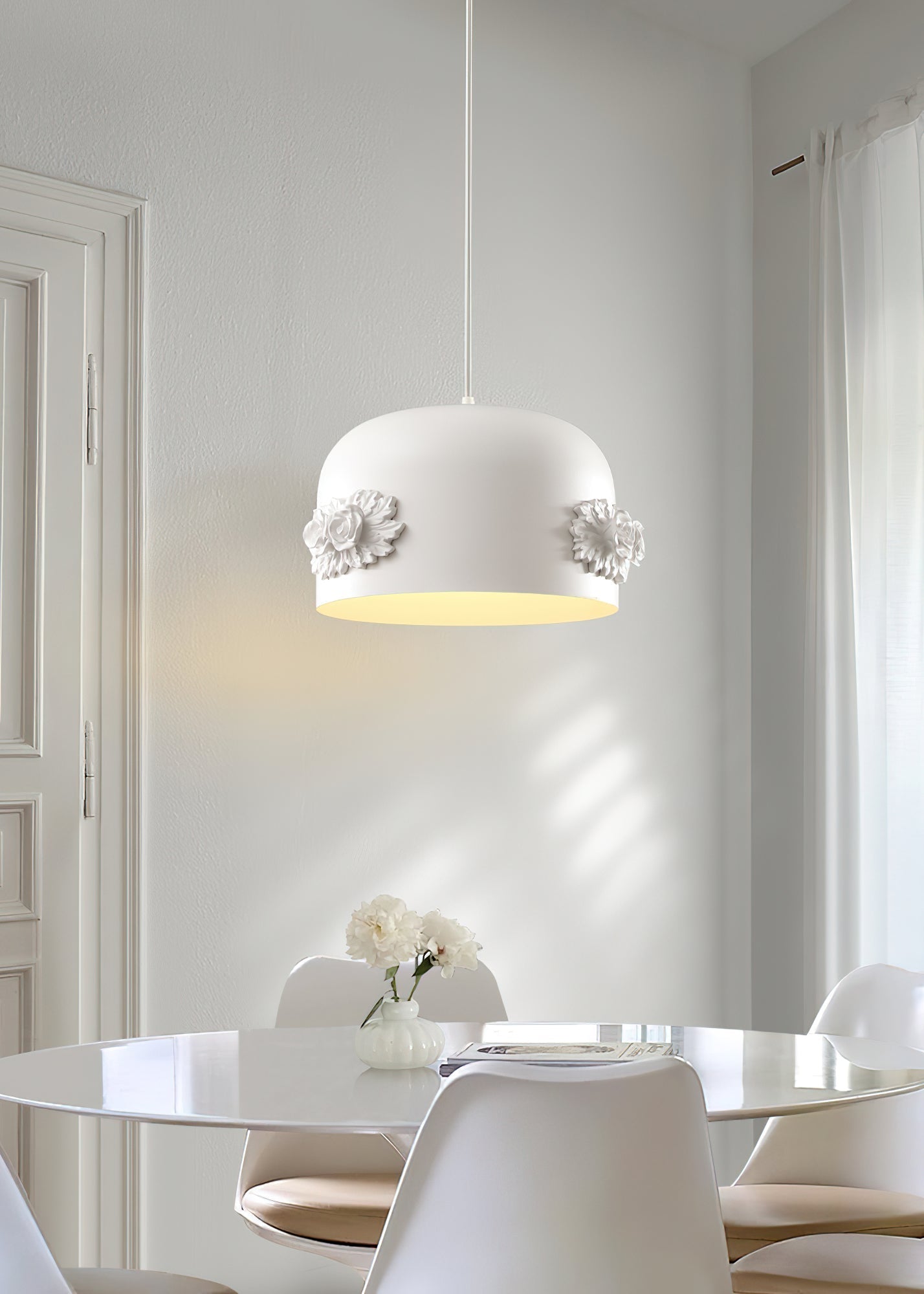 Gaina Suspension Florale Tambour - Neutralighting