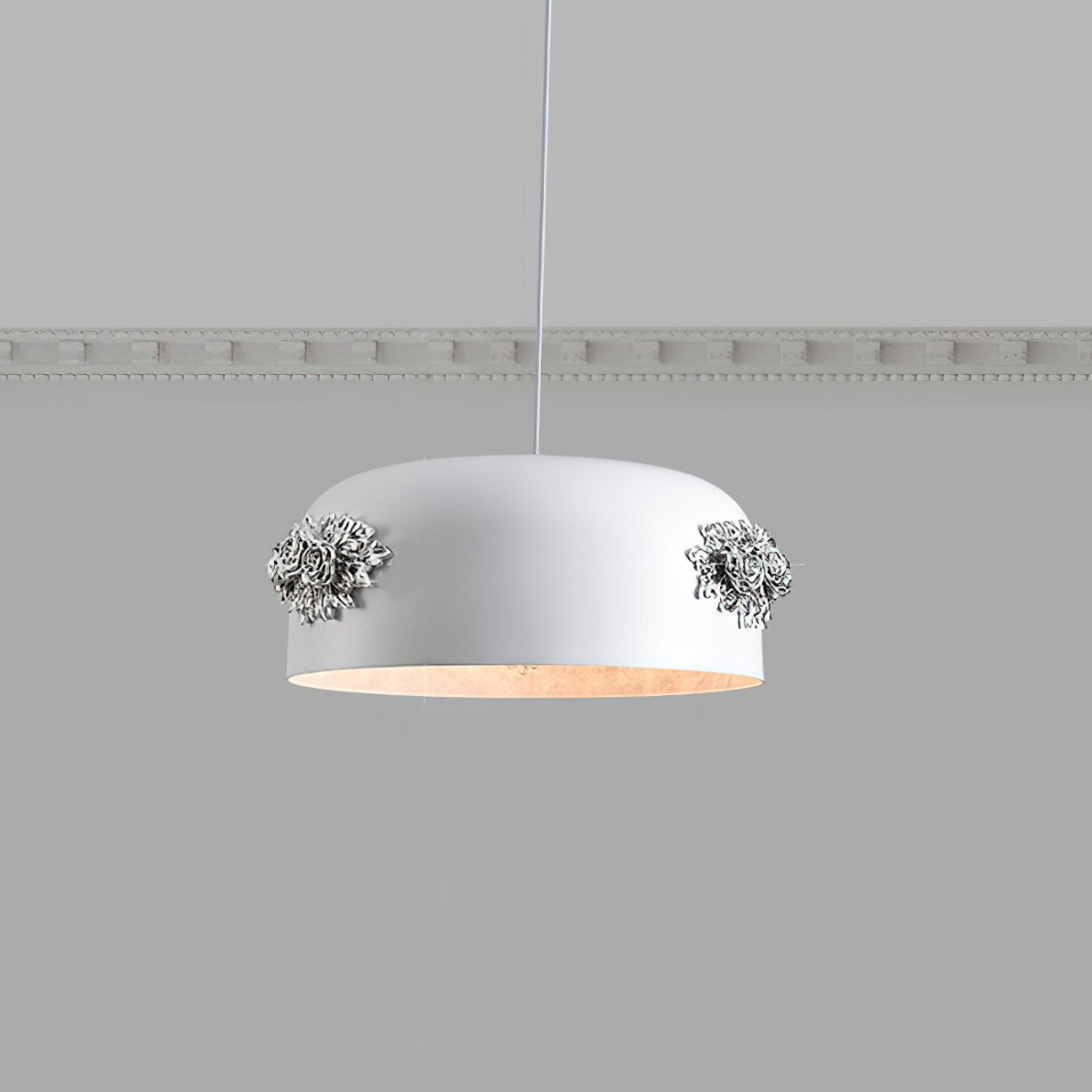 Gaina Suspension Florale Tambour - Neutralighting